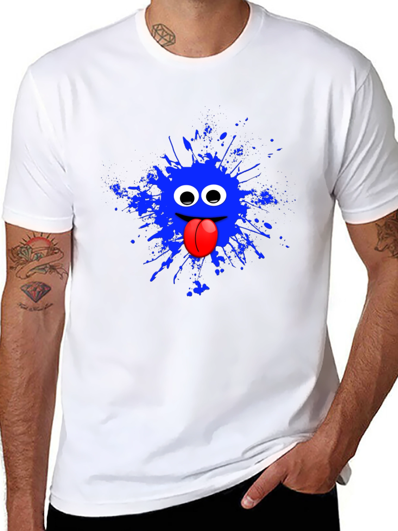Monster Splatter Graphic Tee - Fun & Unique Design