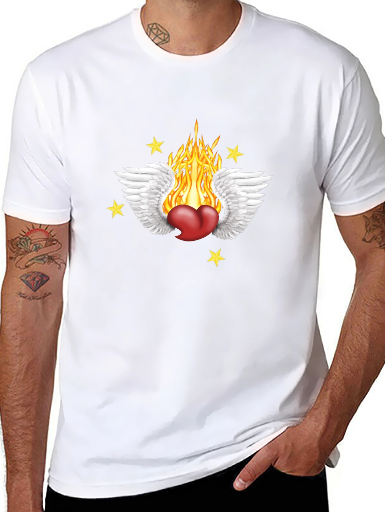 Heart On Fire Graphic Tee