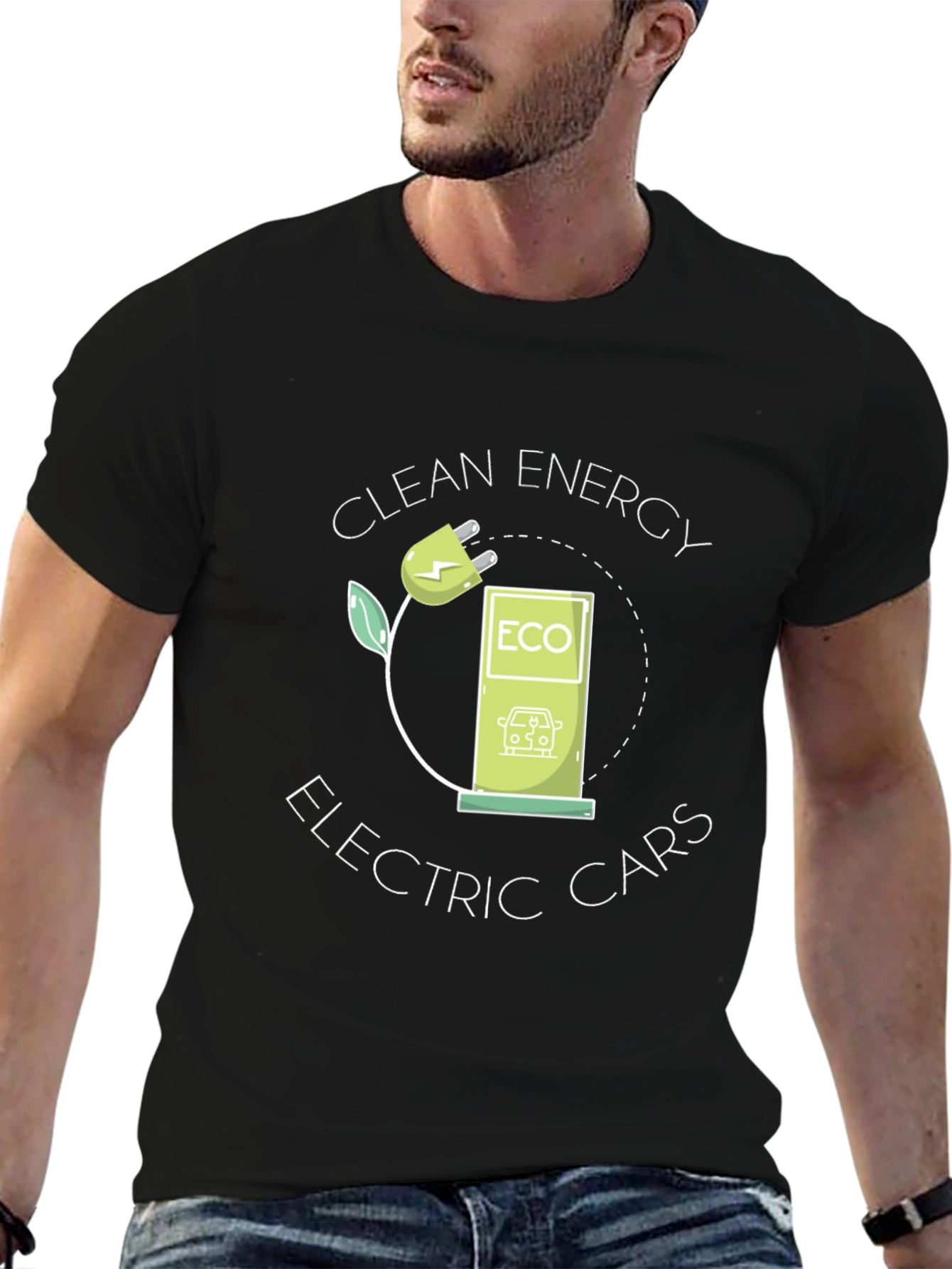Eco-Friendly Electric Car T-Shirt