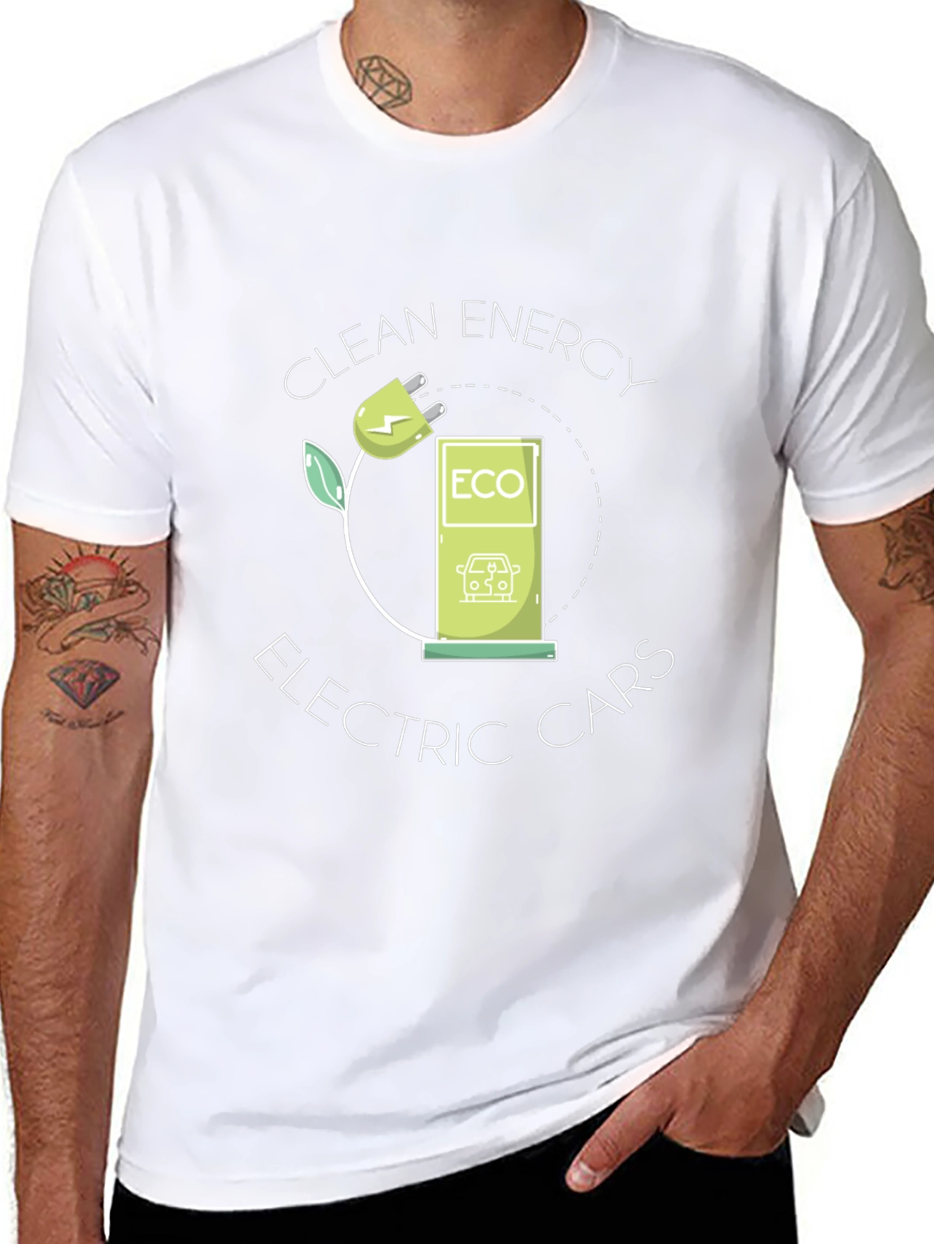 Eco-Friendly Electric Car T-Shirt