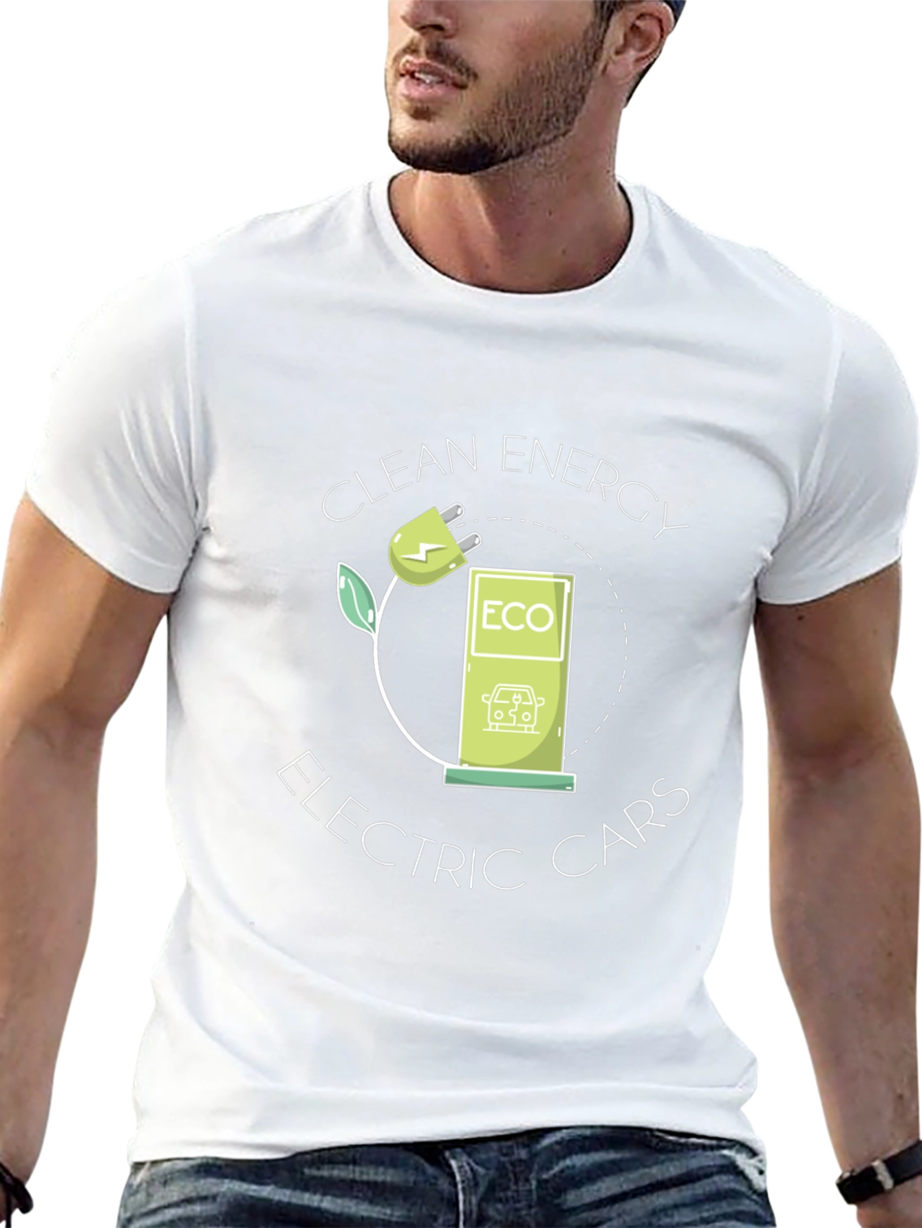 Eco-Friendly Electric Car T-Shirt