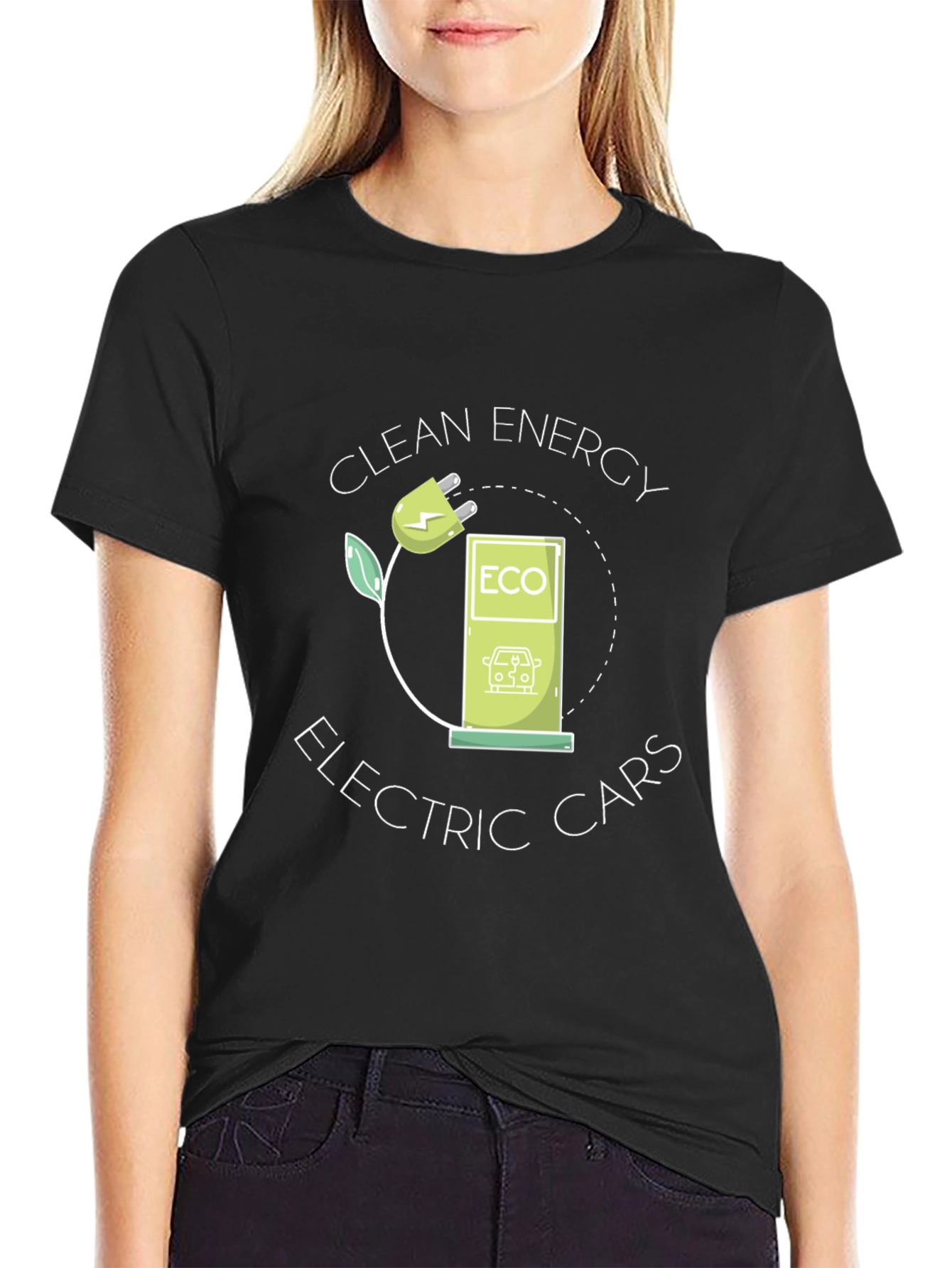 Eco-Friendly Electric Car T-Shirt