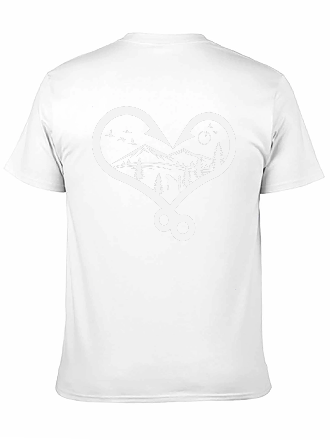 Fishing Hook Heart Graphic Tee