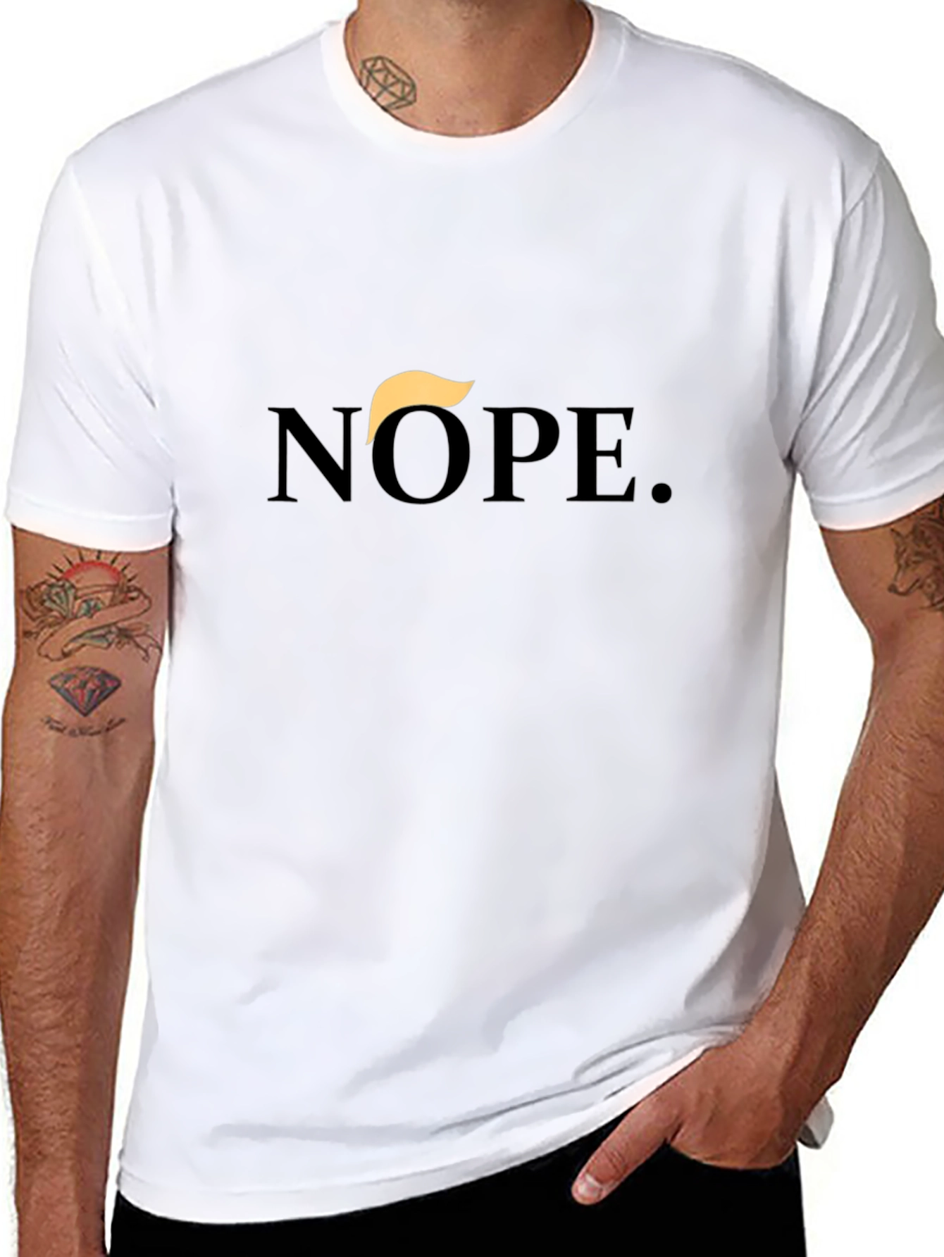 Nope. Political Statement Graphic Tee