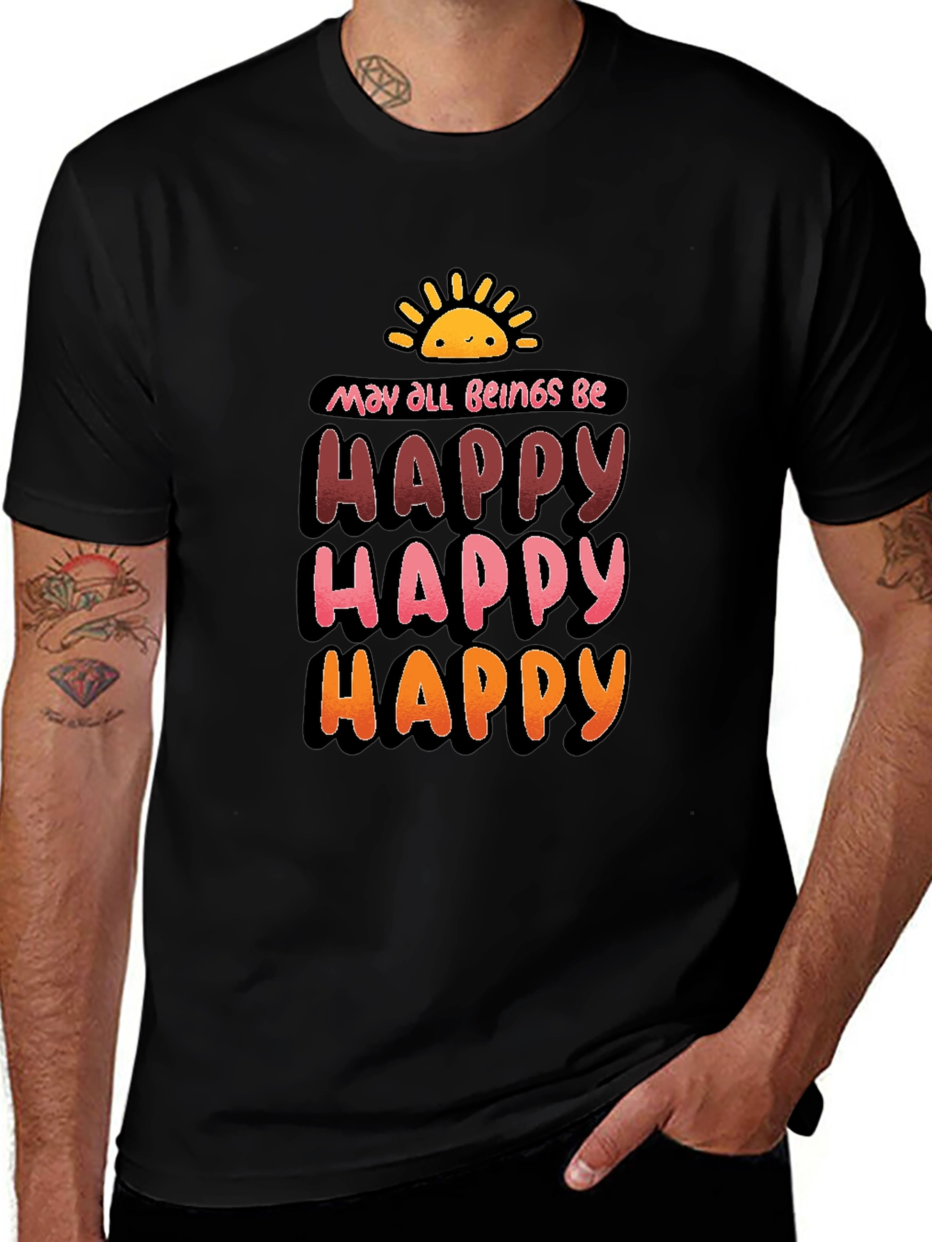 Be Happy Graphic T-Shirt