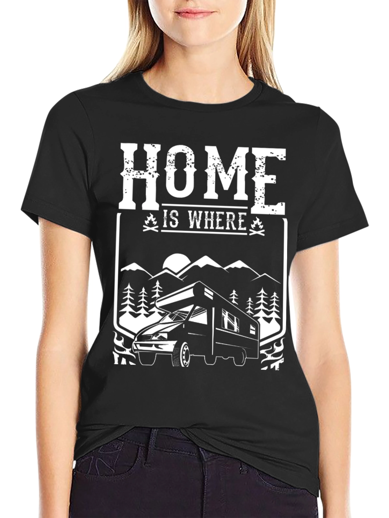 Home is Where You Park It Camping T-Shirt