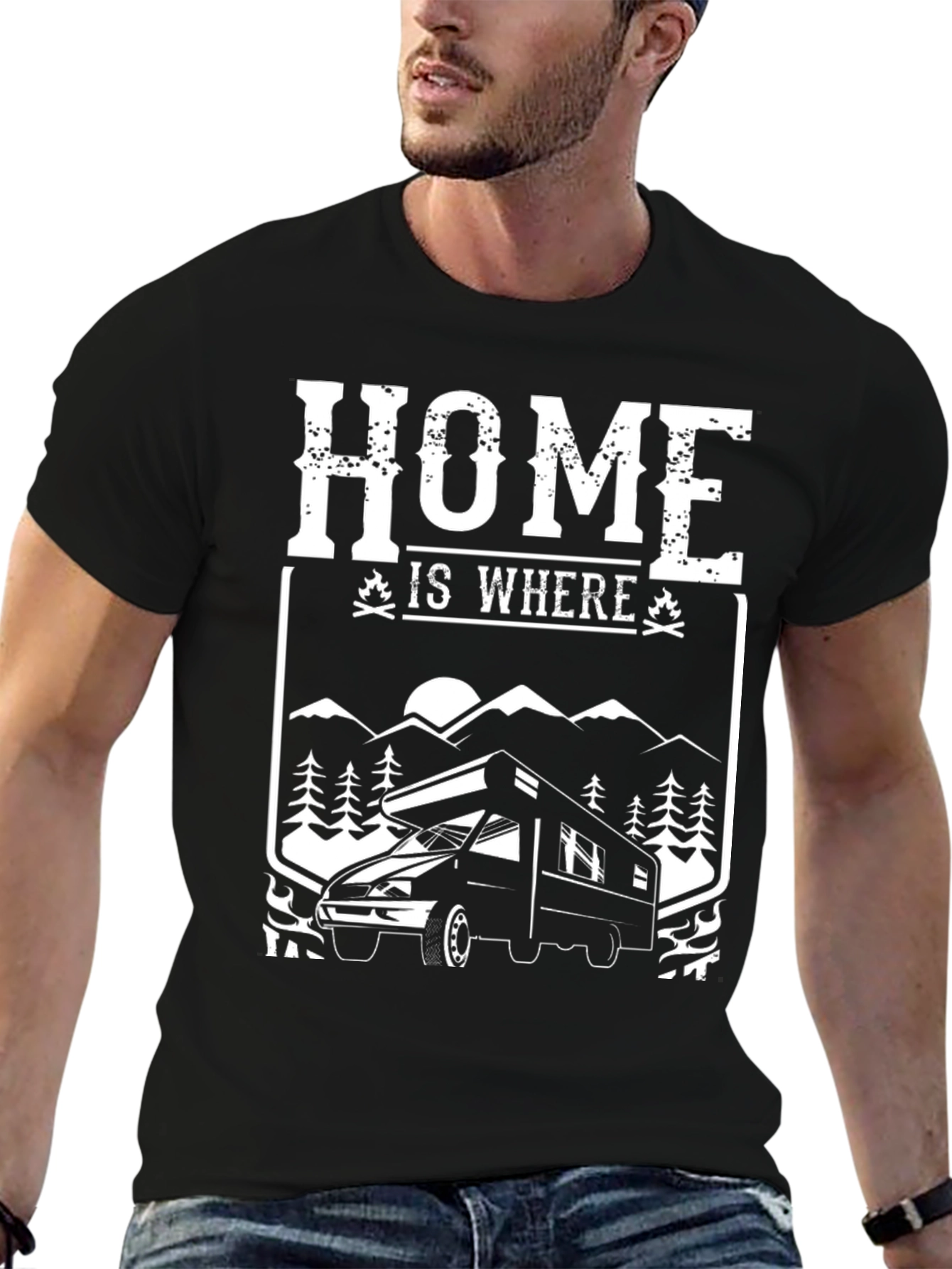 Home is Where You Park It Camping T-Shirt