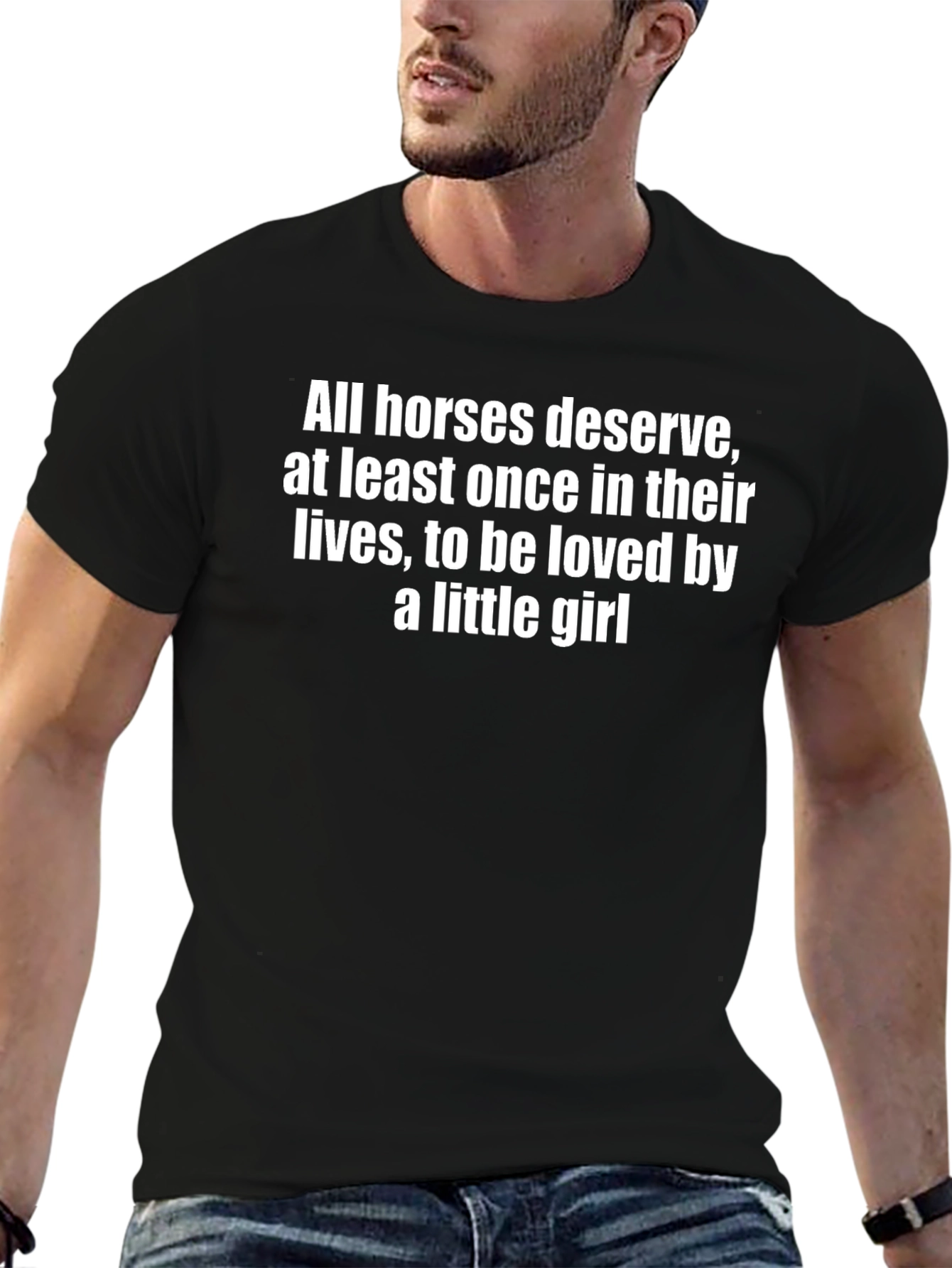 Horse Lovers Tee: Loved by a Little Girl