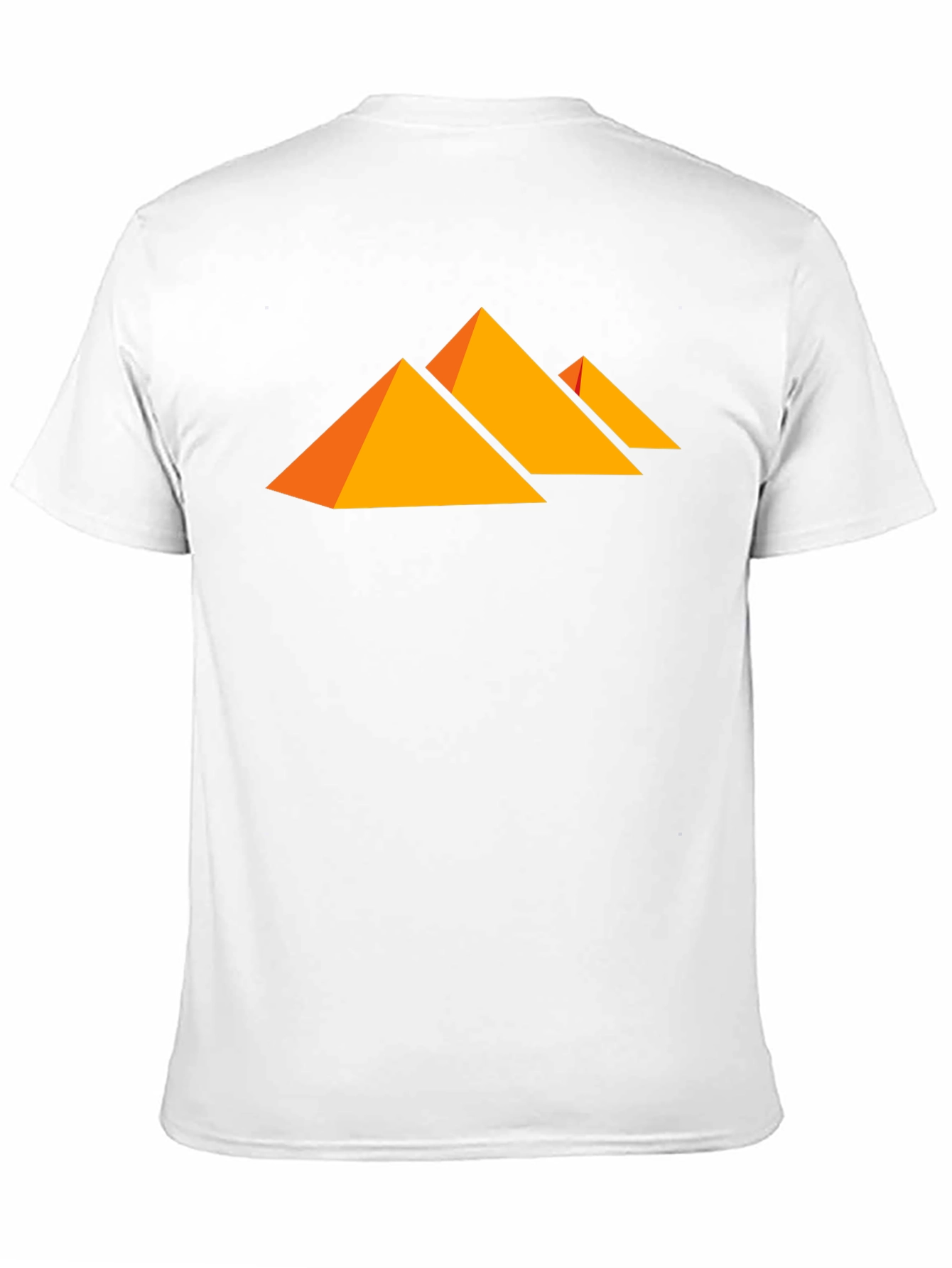 Modern Geometric Pyramid Graphic Print Tee