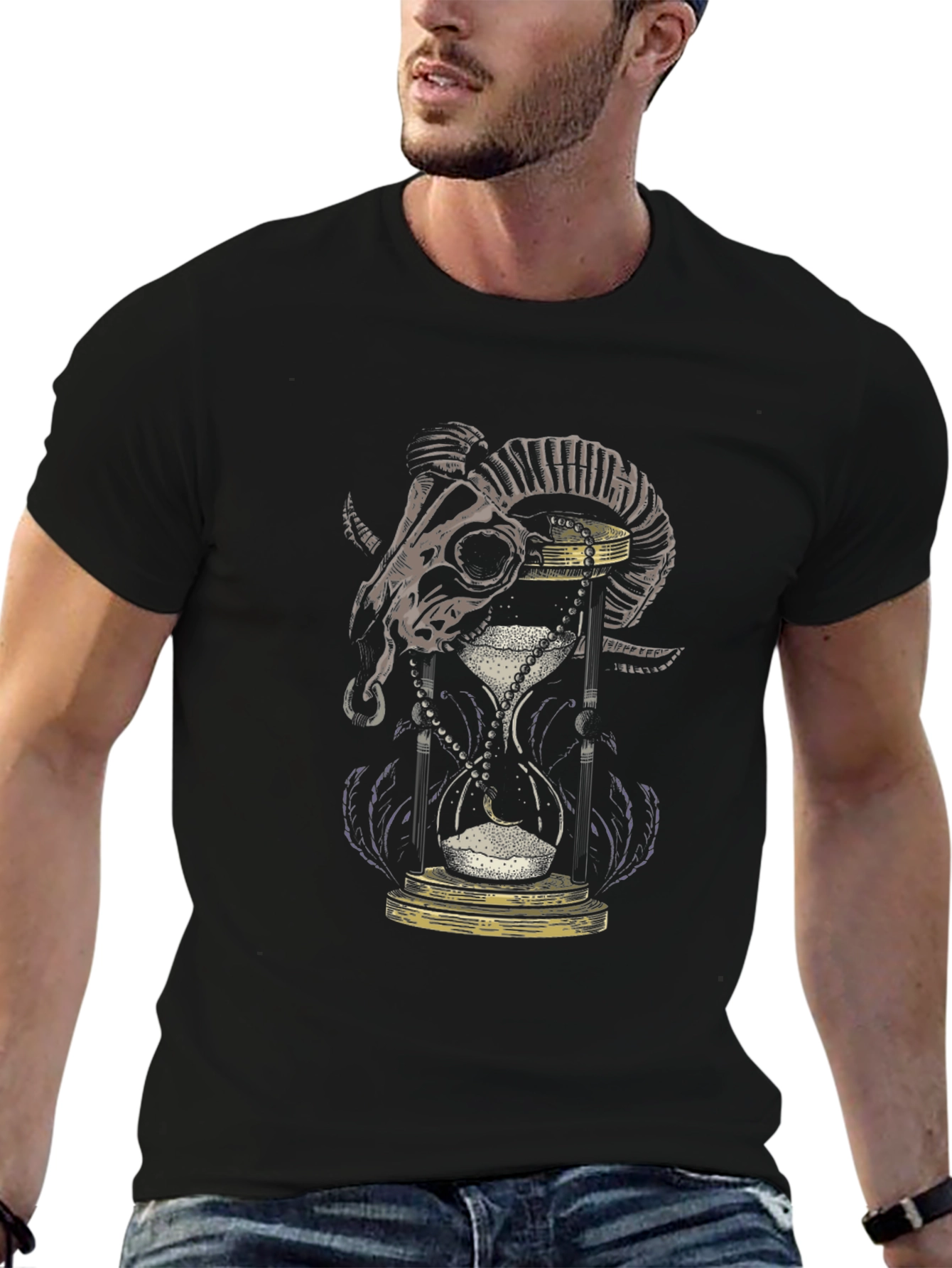 Skull & Hourglass Graphic Tee - Limited Edition