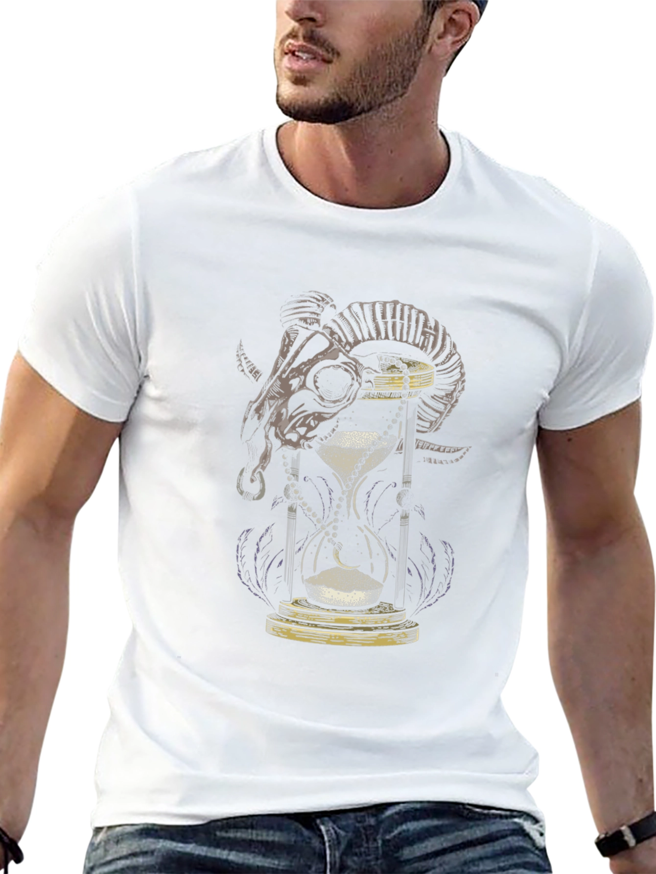Skull & Hourglass Graphic Tee - Limited Edition