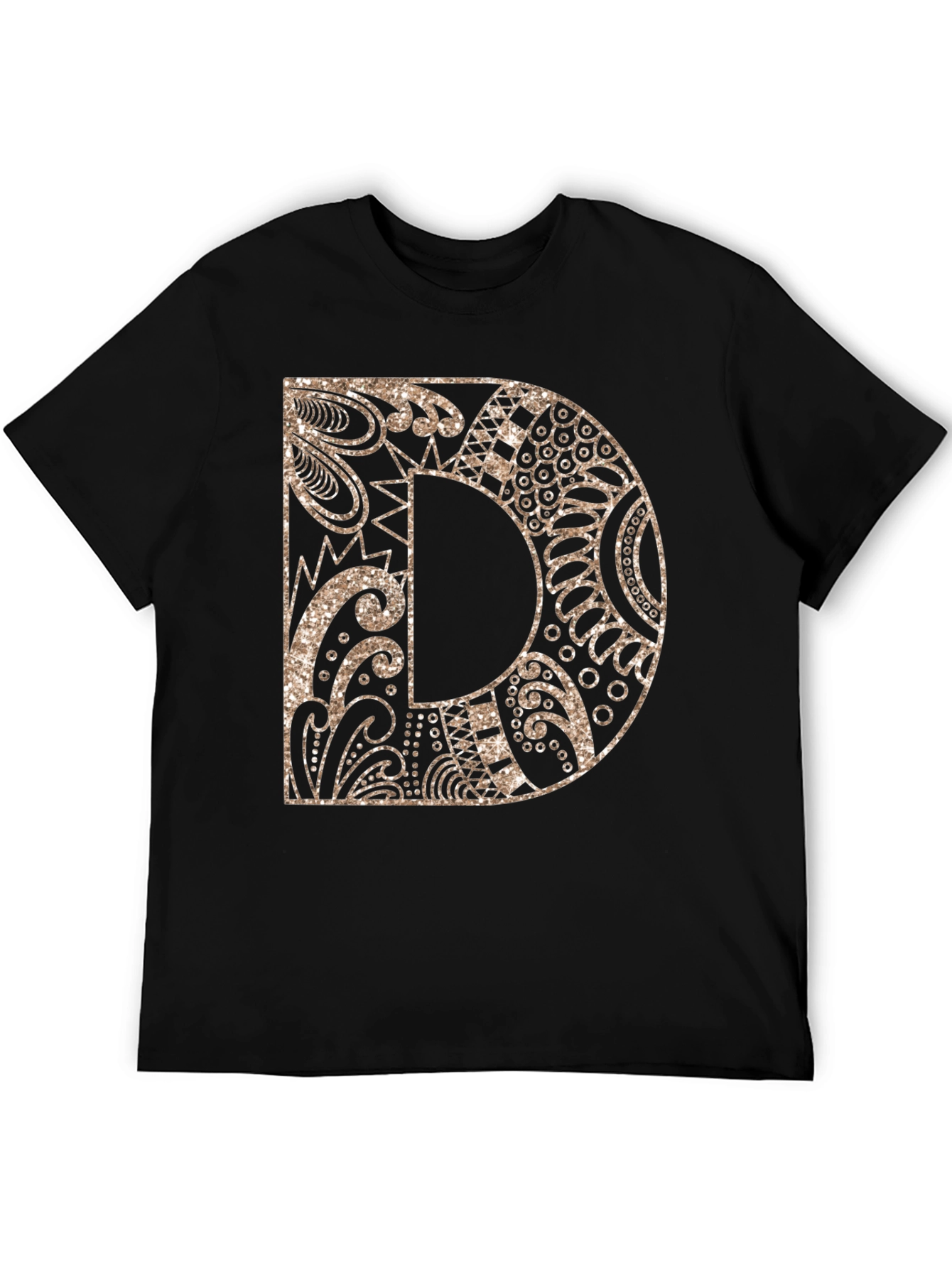 Letter D Graphic Tee - Stylish Alphabet Design