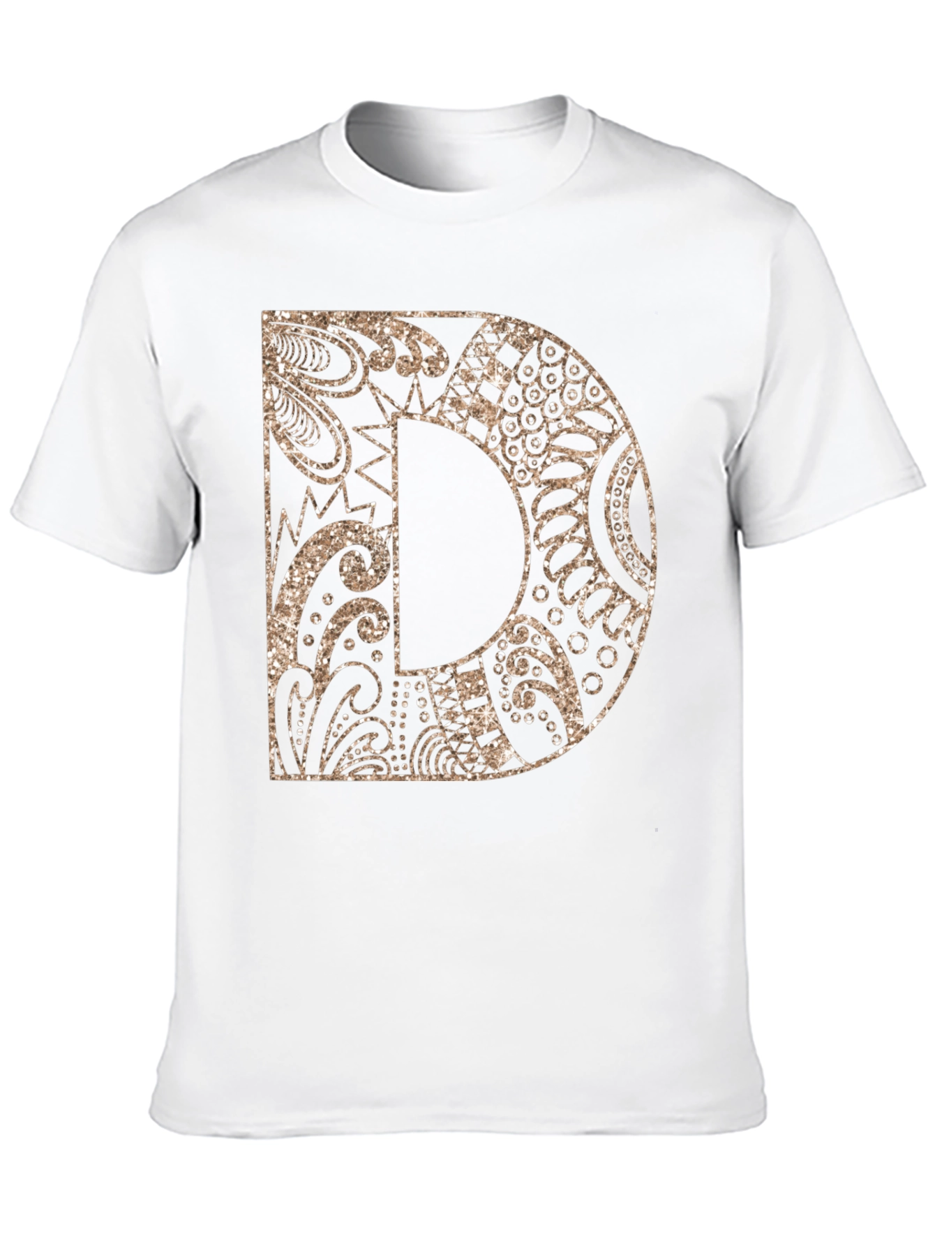 Letter D Graphic Tee - Stylish Alphabet Design