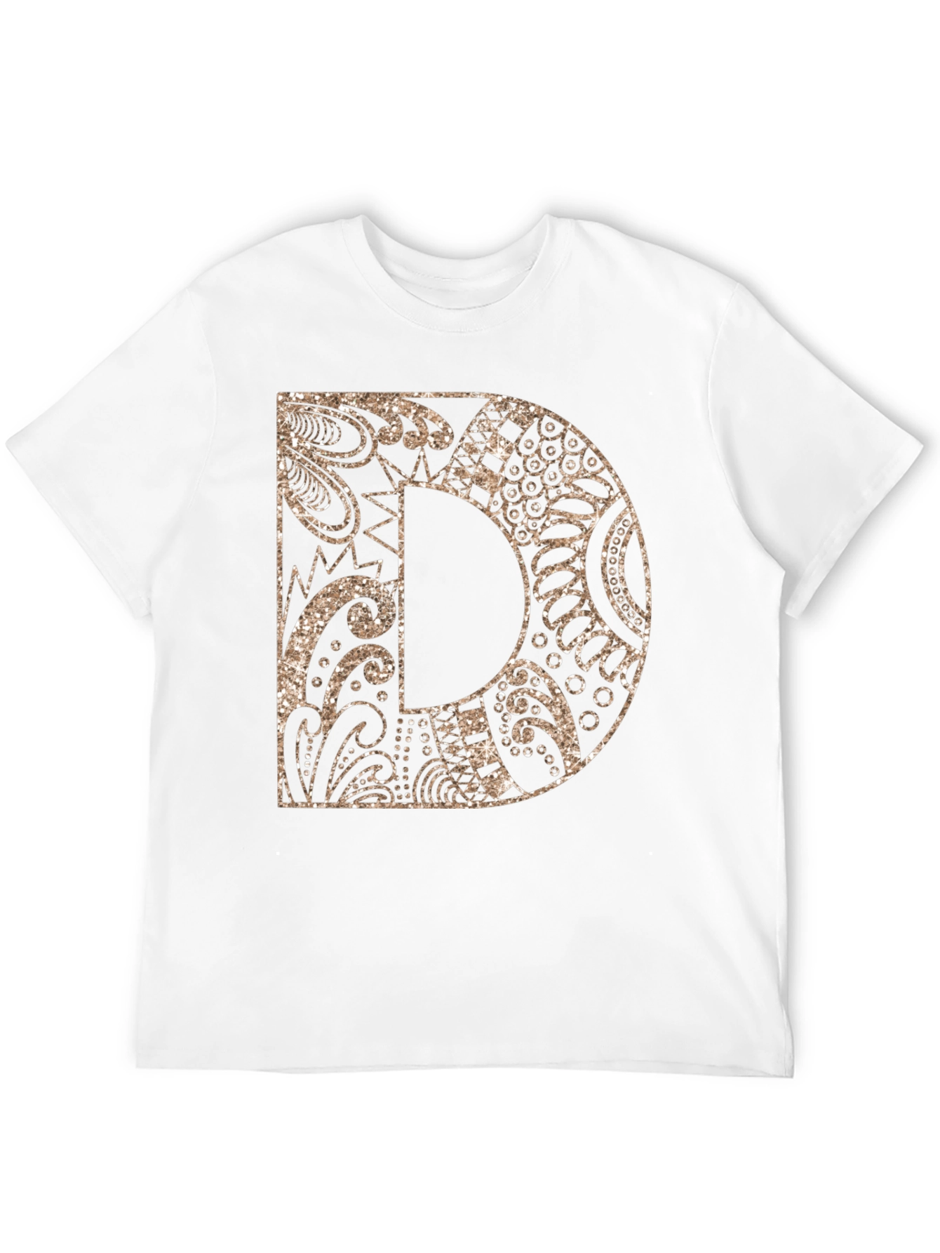 Letter D Graphic Tee - Stylish Alphabet Design