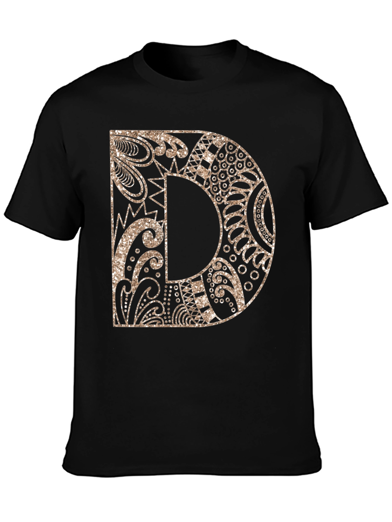 Letter D Graphic Tee - Stylish Alphabet Design