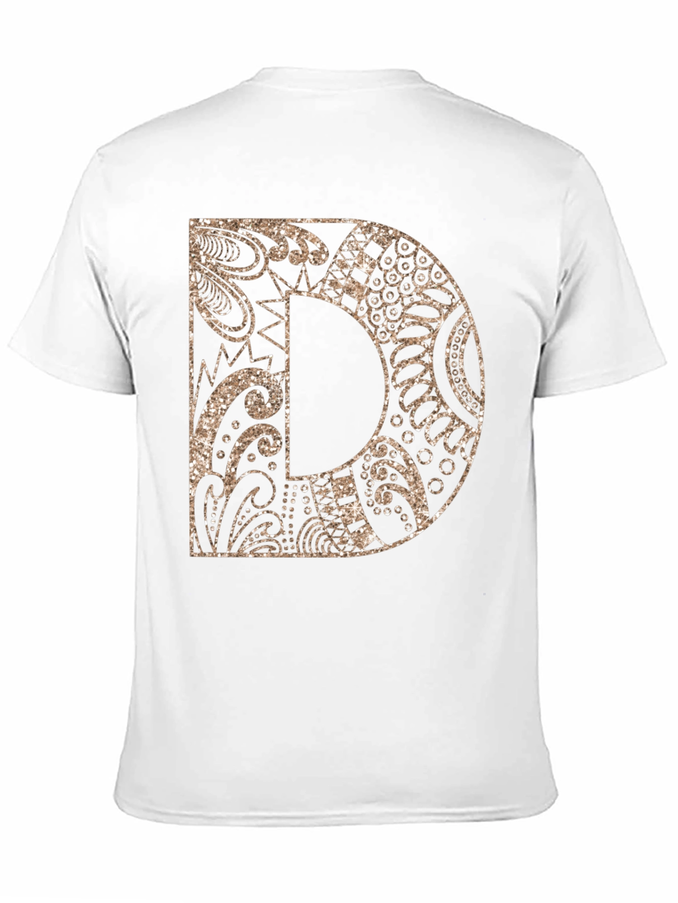 Letter D Graphic Tee - Stylish Alphabet Design