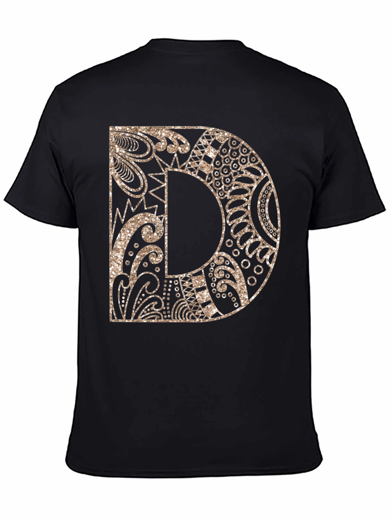 Letter D Graphic Tee - Stylish Alphabet Design