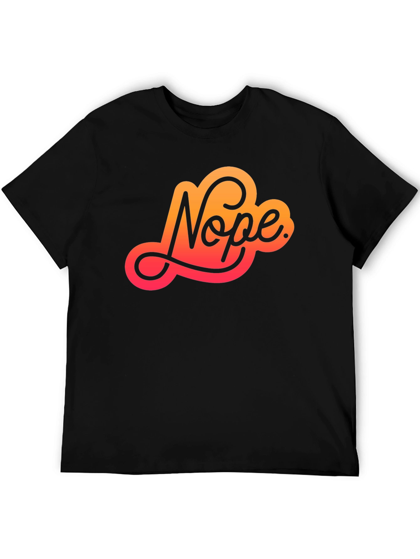 Nope Graphic Tee - Stylish Sarcasm