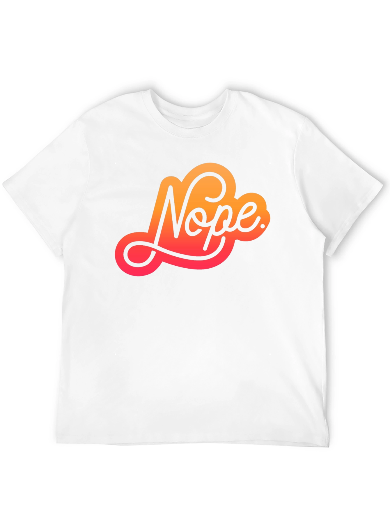 Nope Graphic Tee - Stylish Sarcasm