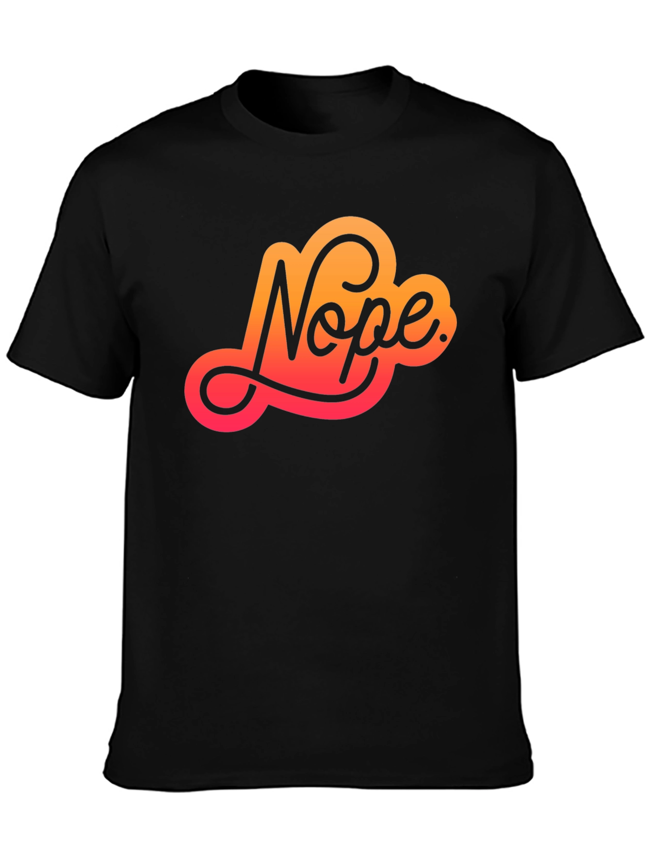 Nope Graphic Tee - Stylish Sarcasm