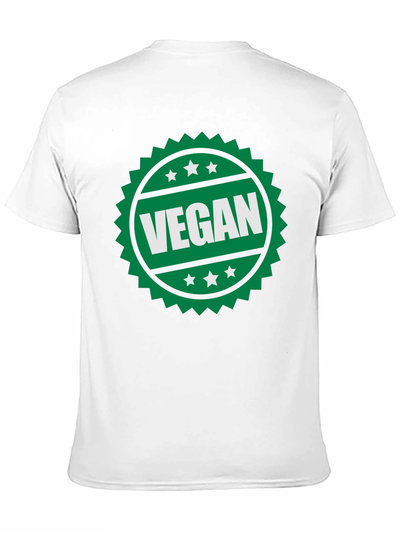 Vegan T-Shirt - Green Badge Design