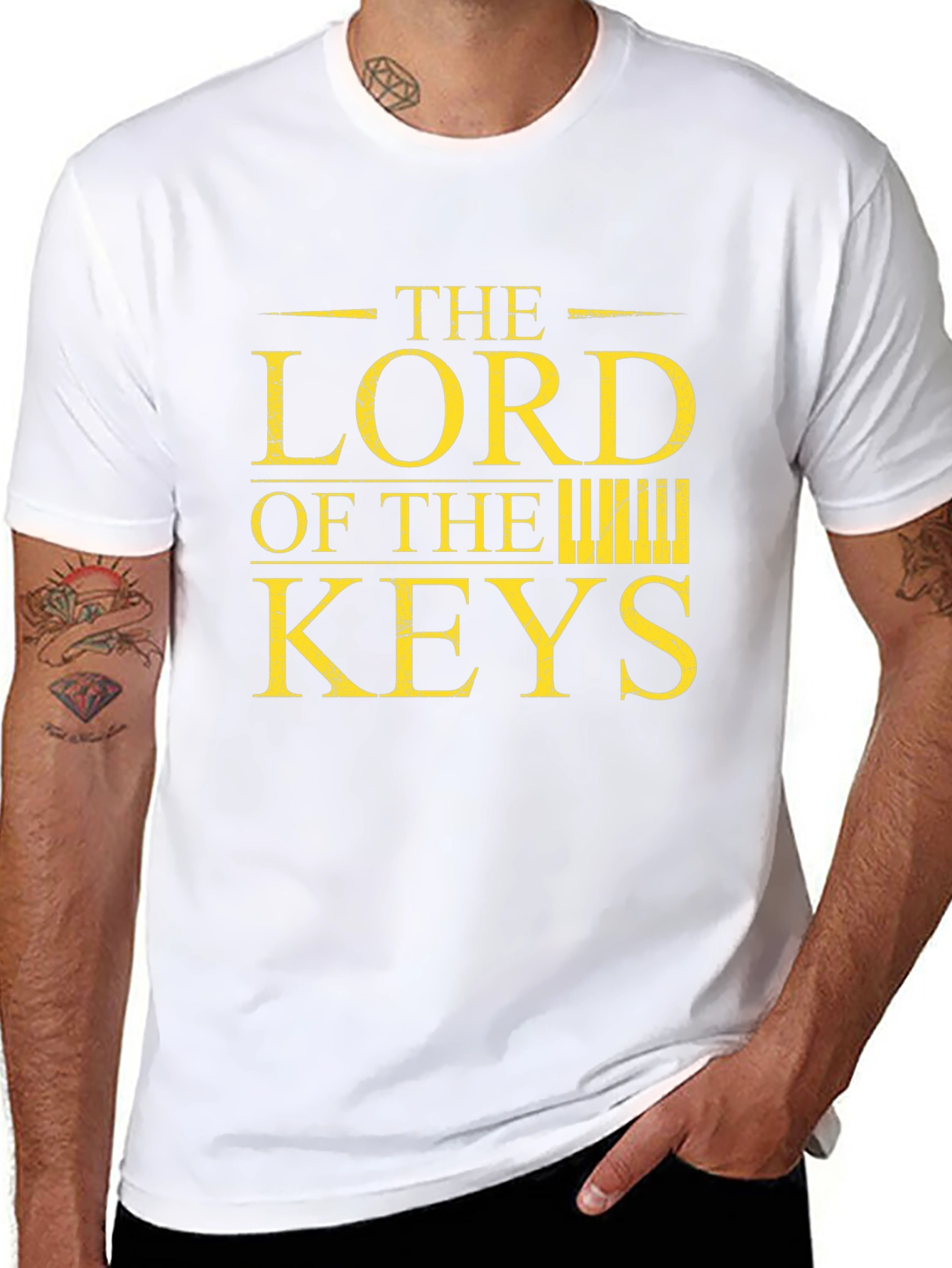 The Lord of the Keys Black Graphic T-Shirt