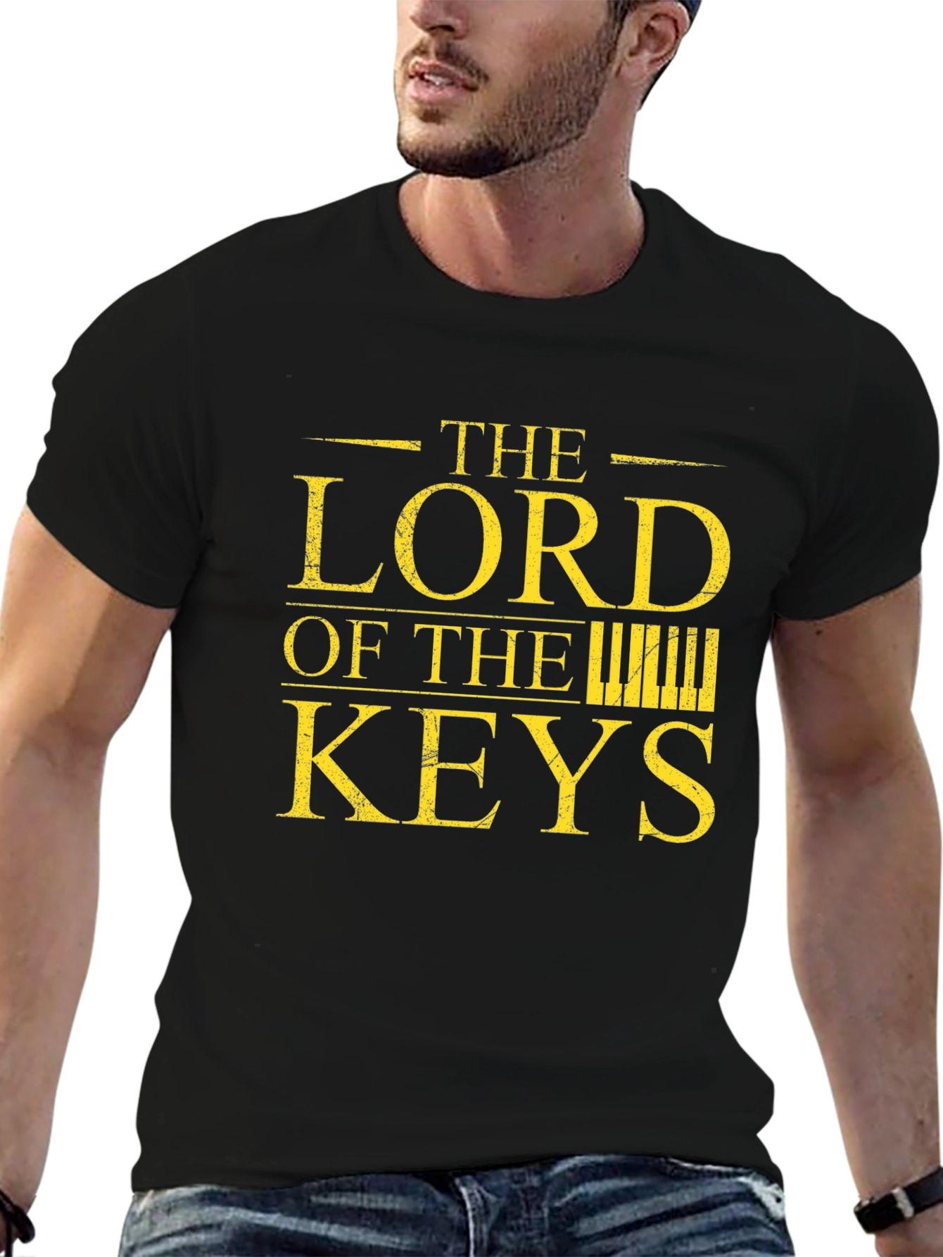 The Lord of the Keys Black Graphic T-Shirt