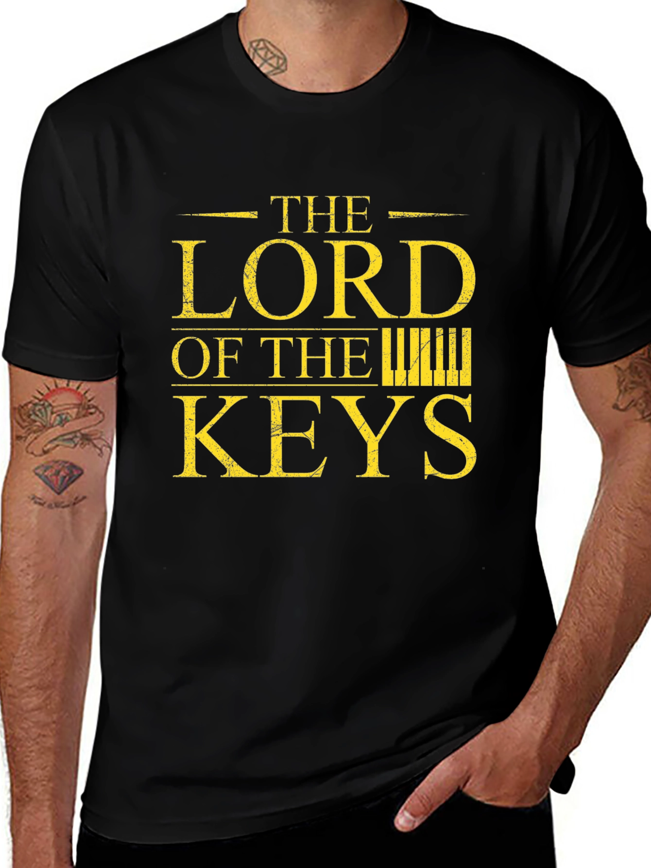 The Lord of the Keys Black Graphic T-Shirt