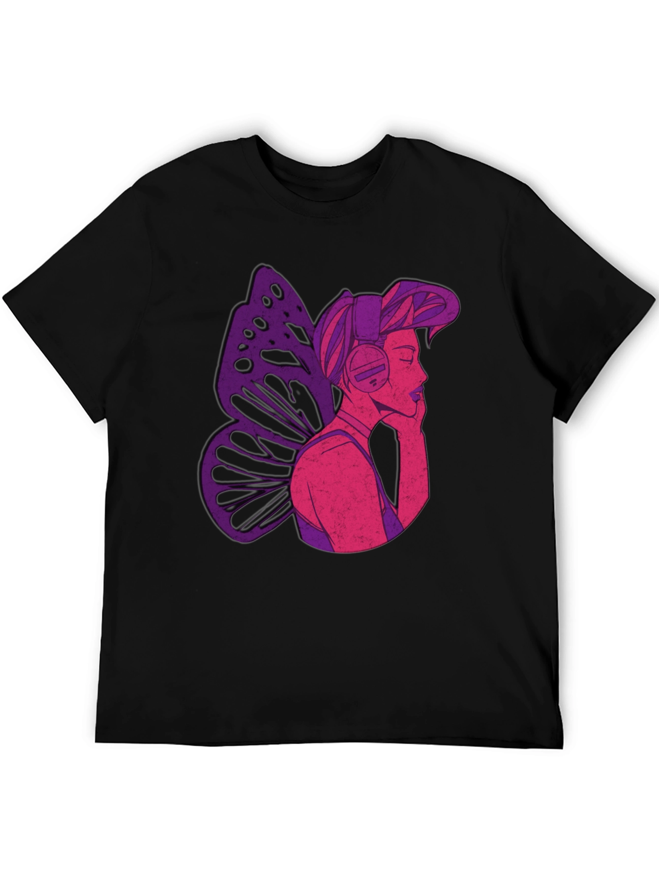 Butterfly Headphones Graphic Tee