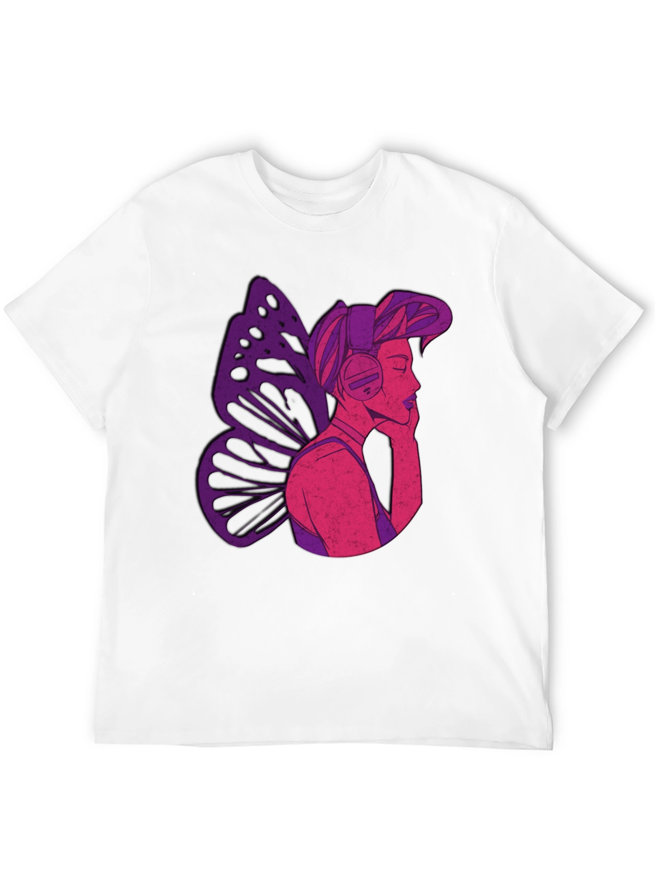 Butterfly Headphones Graphic Tee