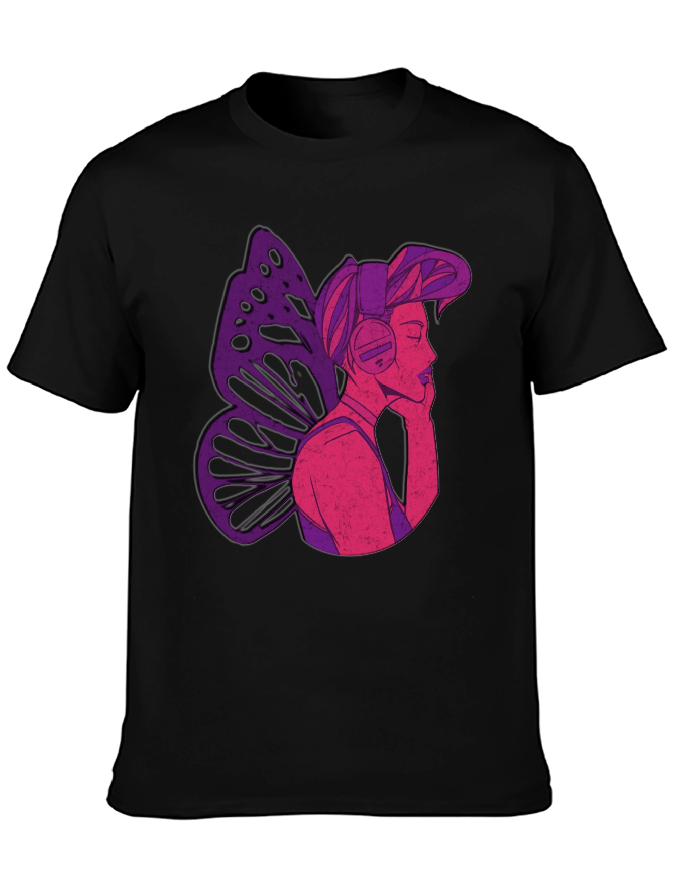 Butterfly Headphones Graphic Tee