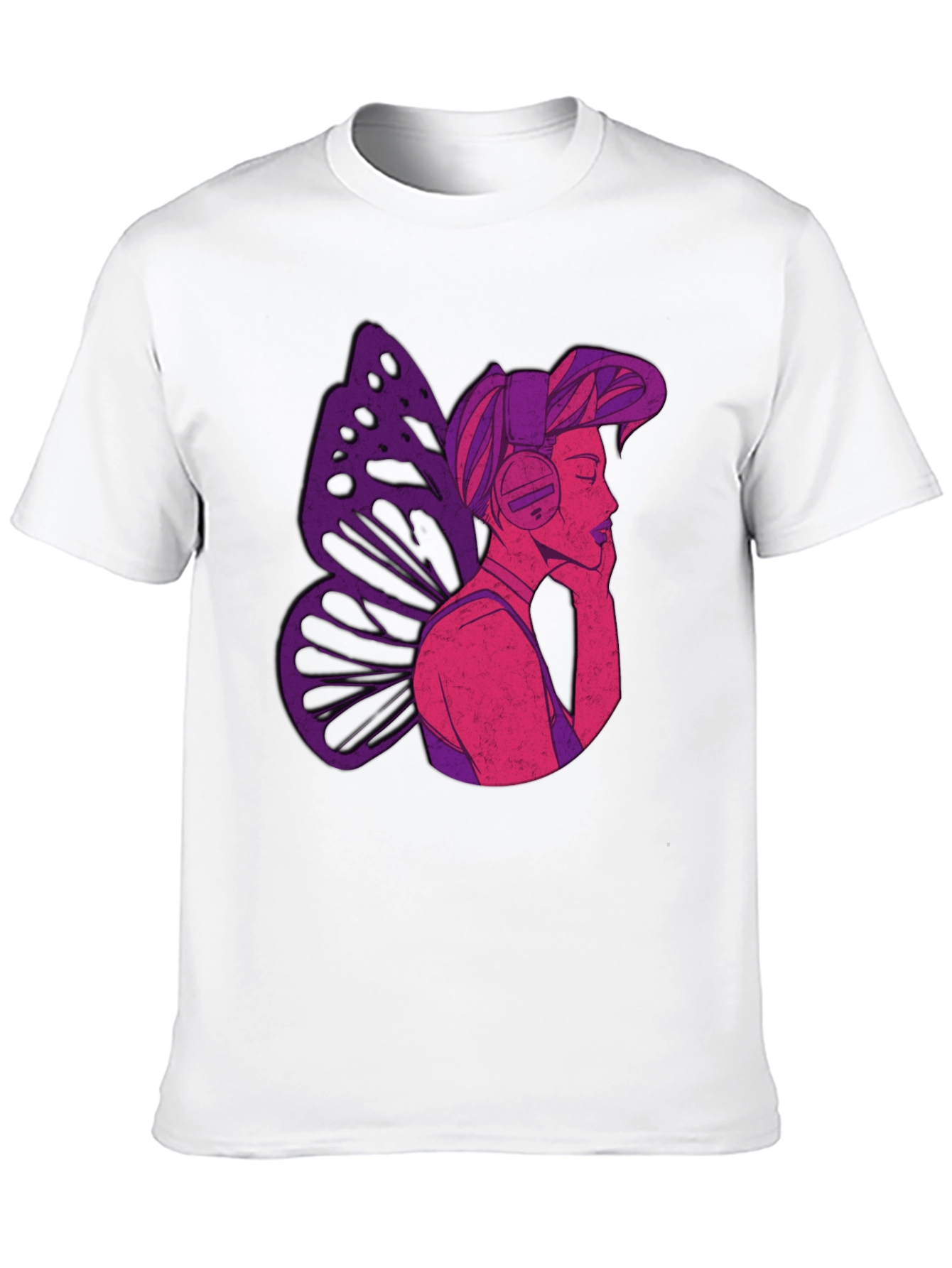 Butterfly Headphones Graphic Tee