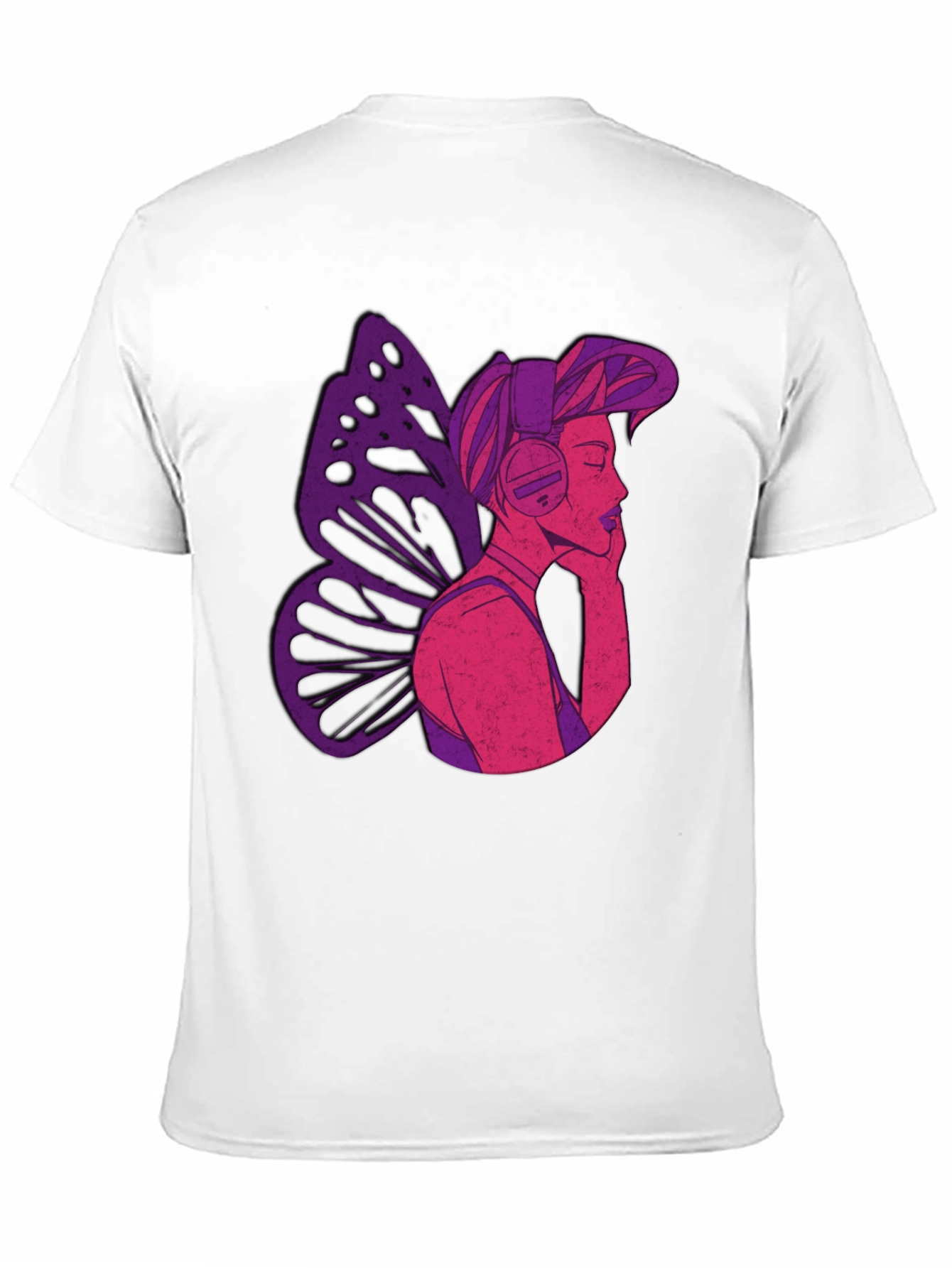 Butterfly Headphones Graphic Tee