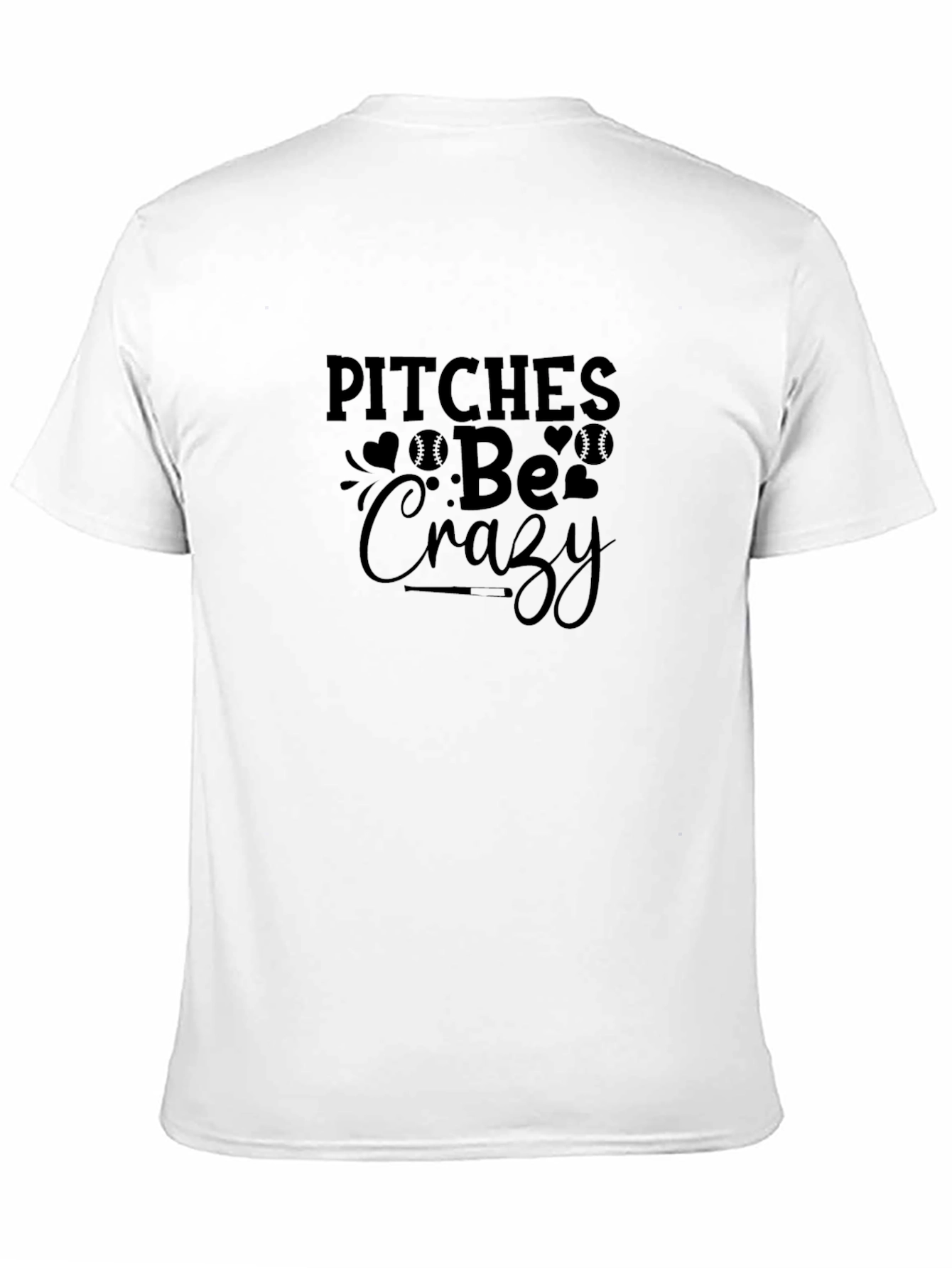 Pitches Be Crazy Black Graphic T-Shirt