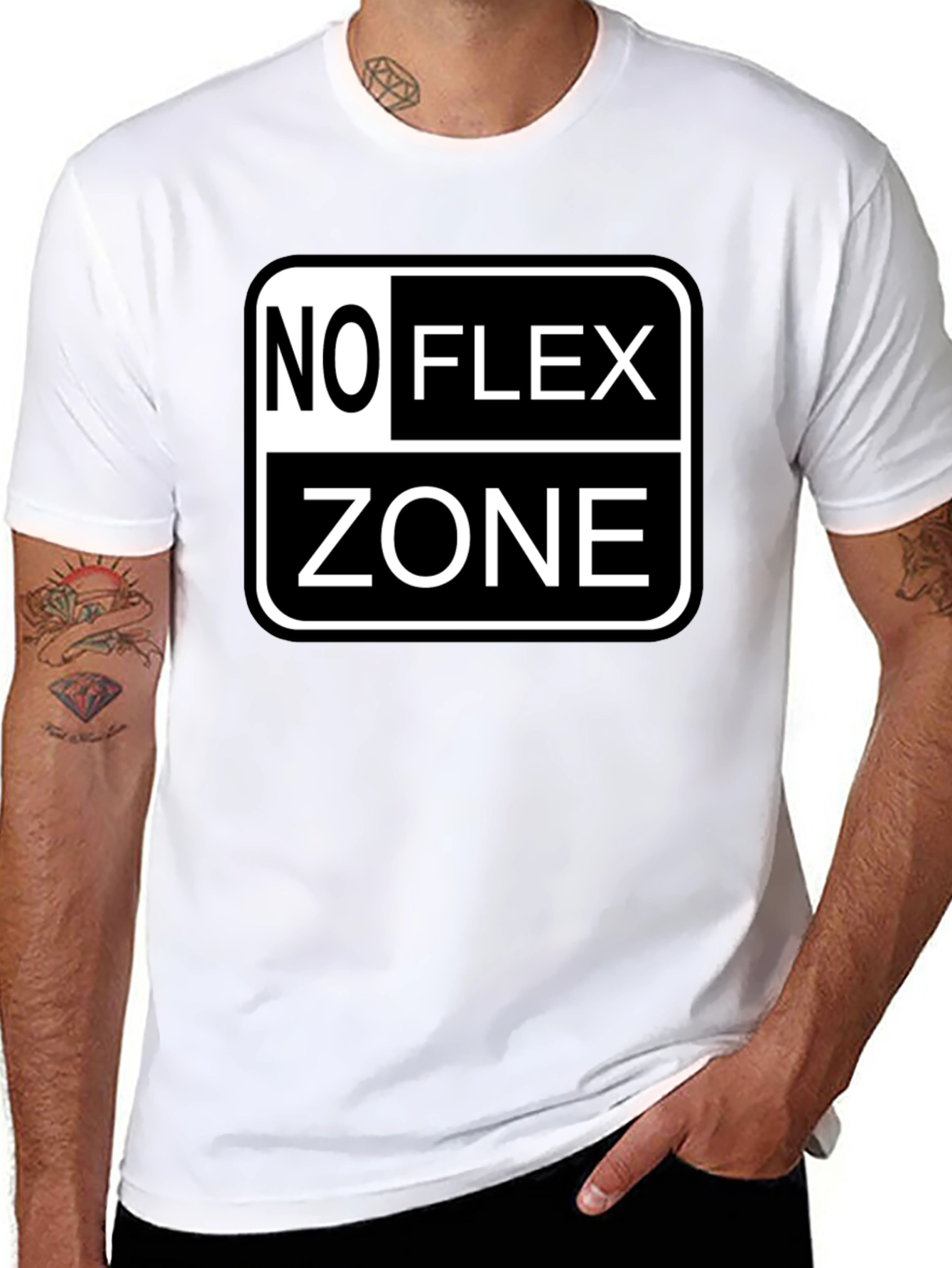 No Flex Zone Black T-Shirt