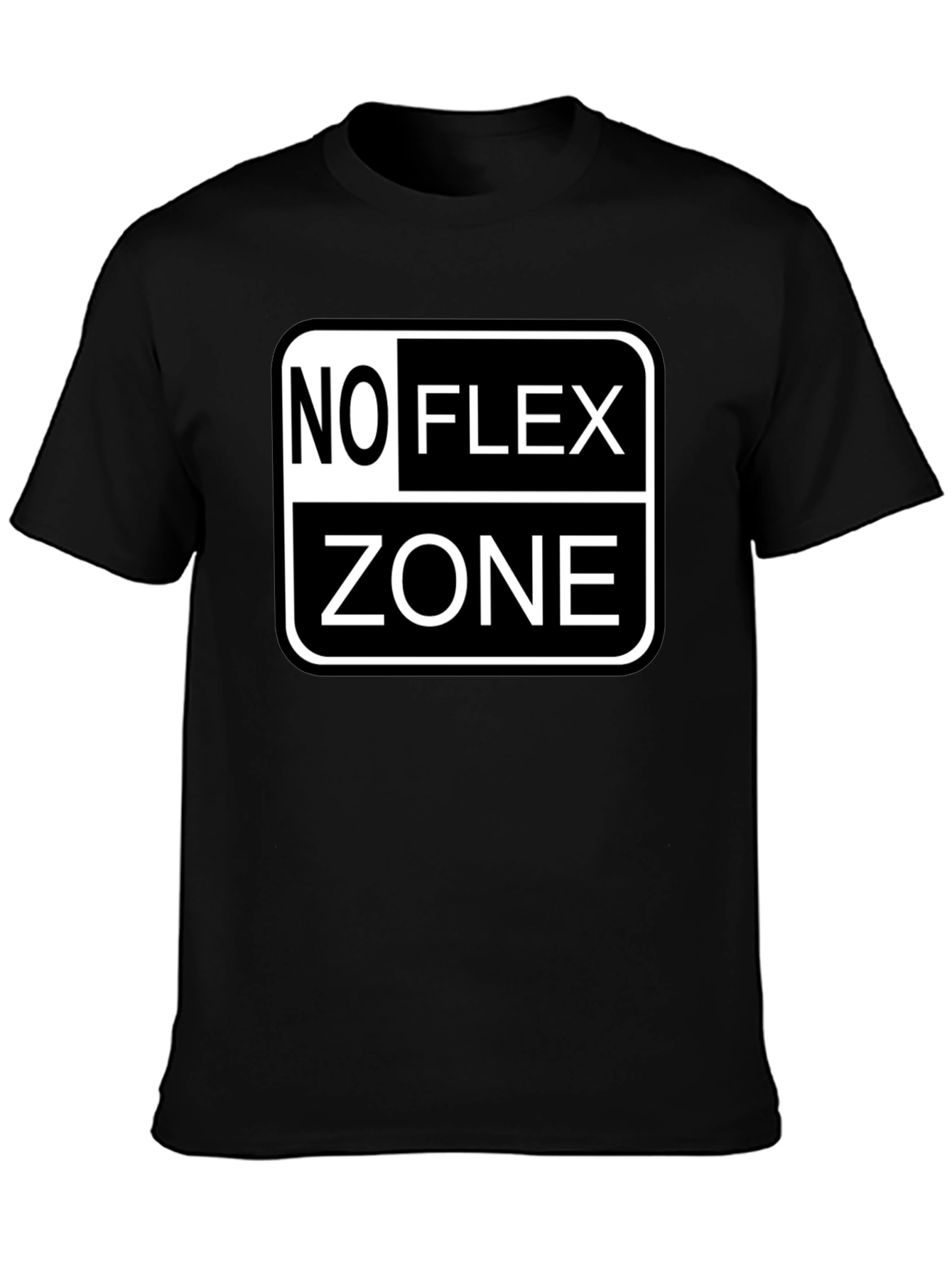 No Flex Zone Black T-Shirt