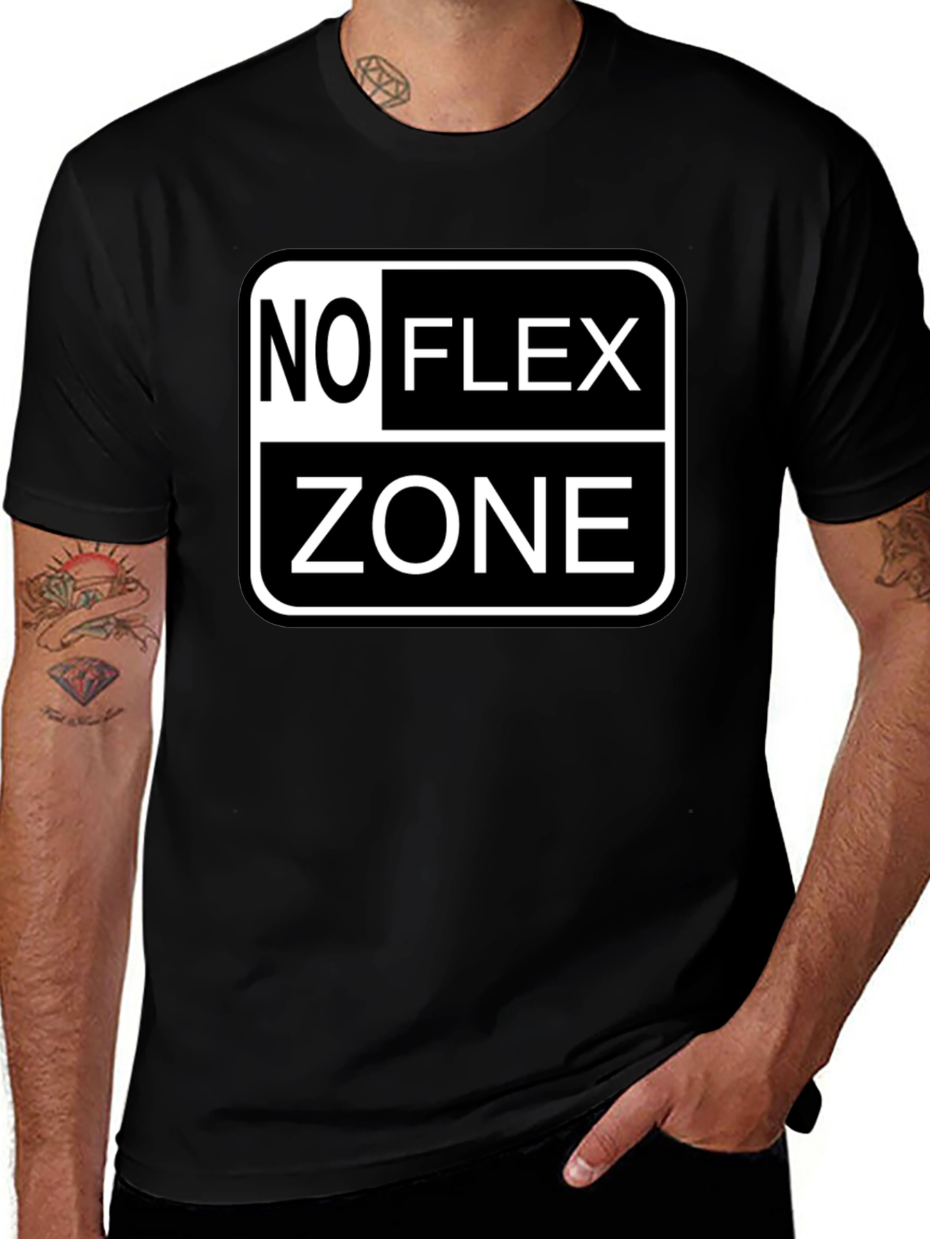 No Flex Zone Black T-Shirt