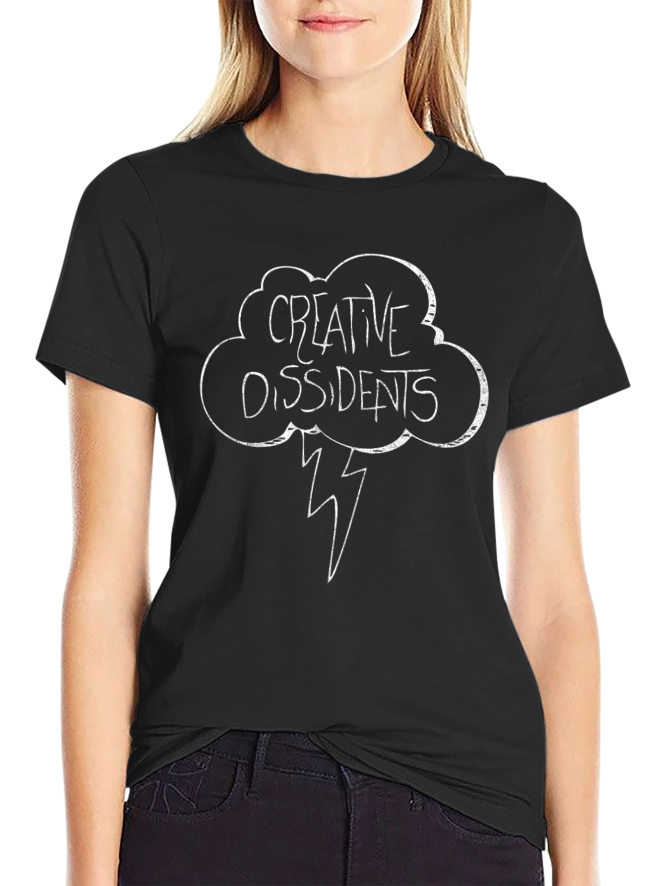 Creative Dissidents Graphic Tee - Black Cotton T-Shirt