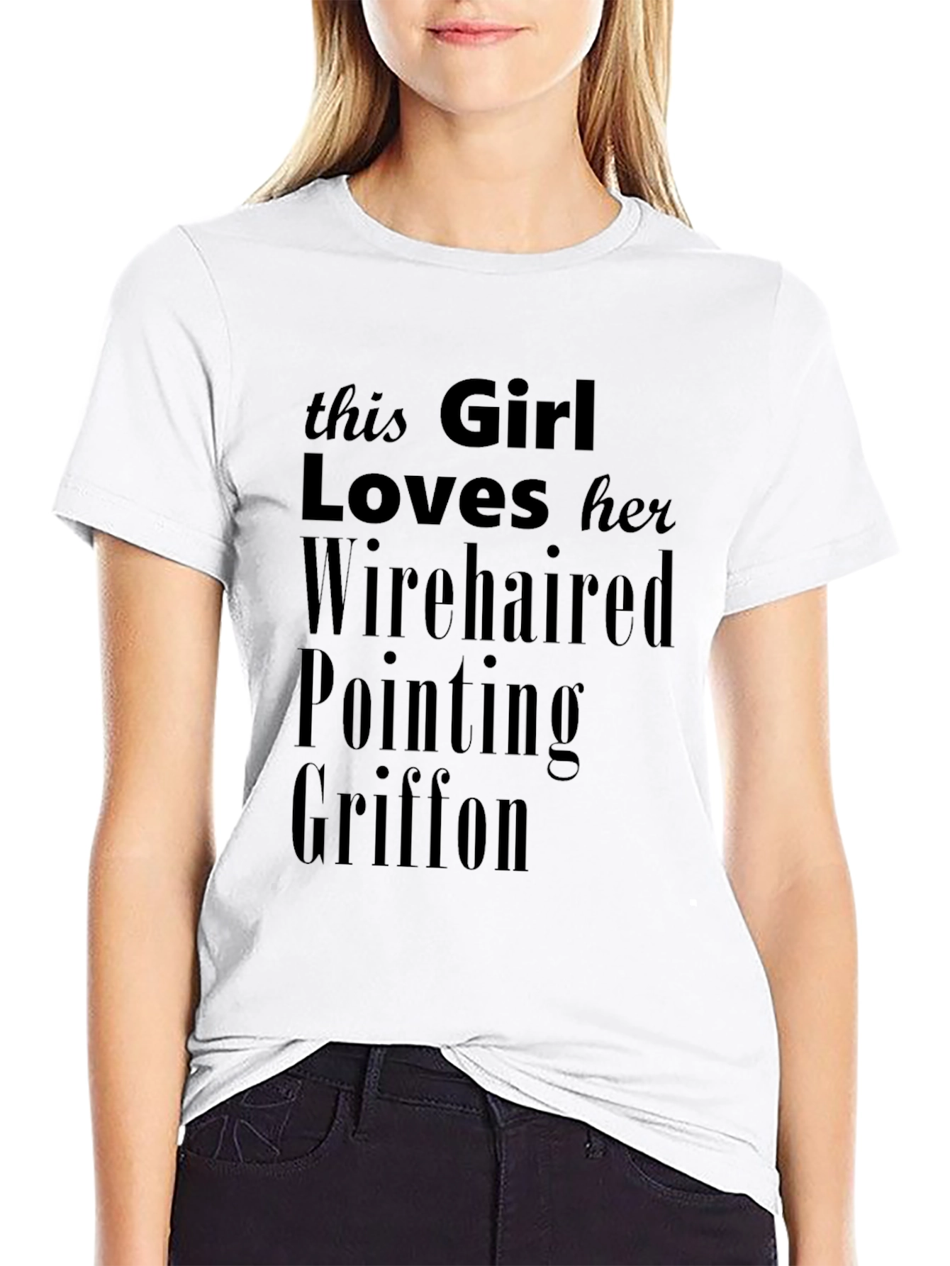 Girl Loves Wirehaired Pointing Griffon T-Shirt