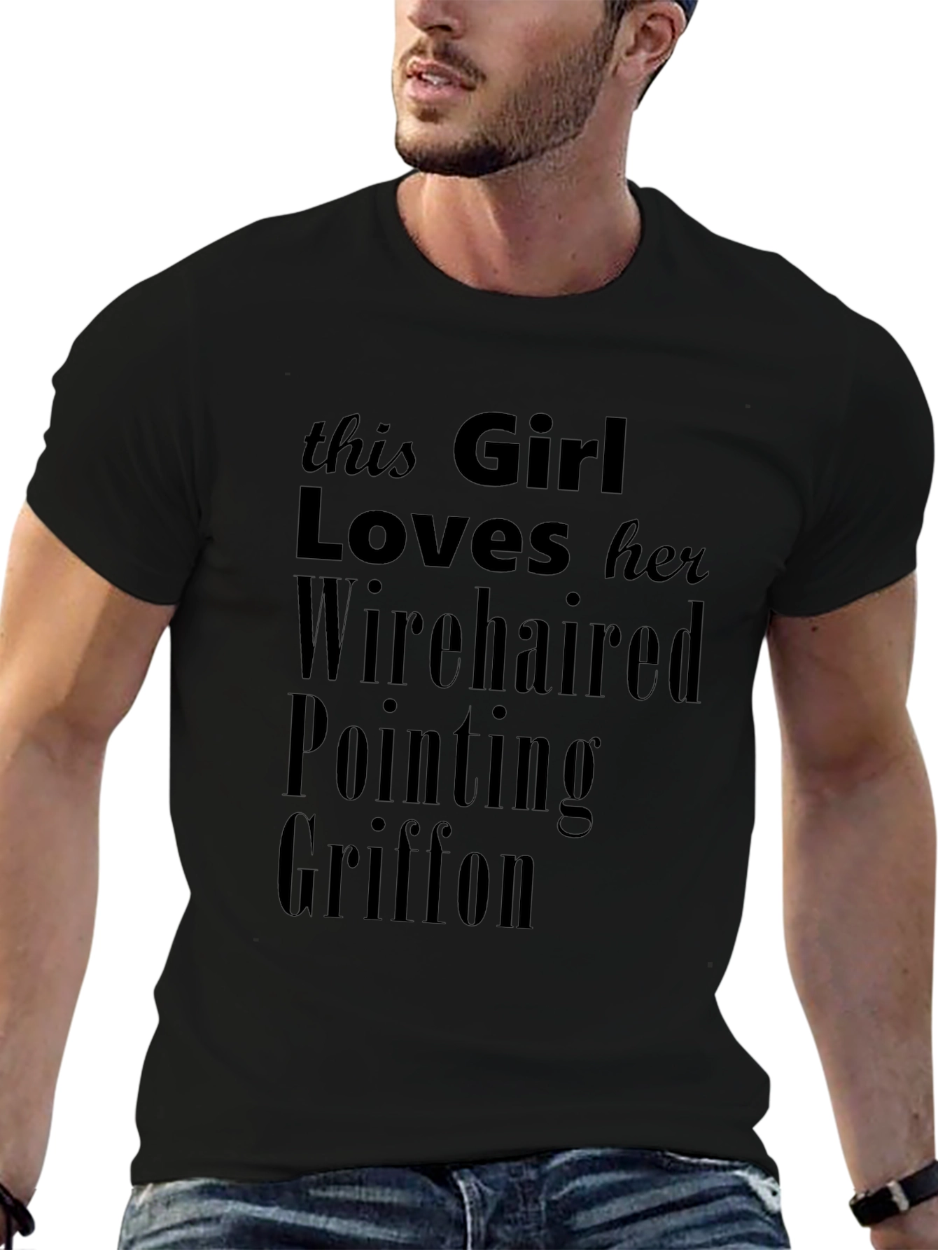 Girl Loves Wirehaired Pointing Griffon T-Shirt