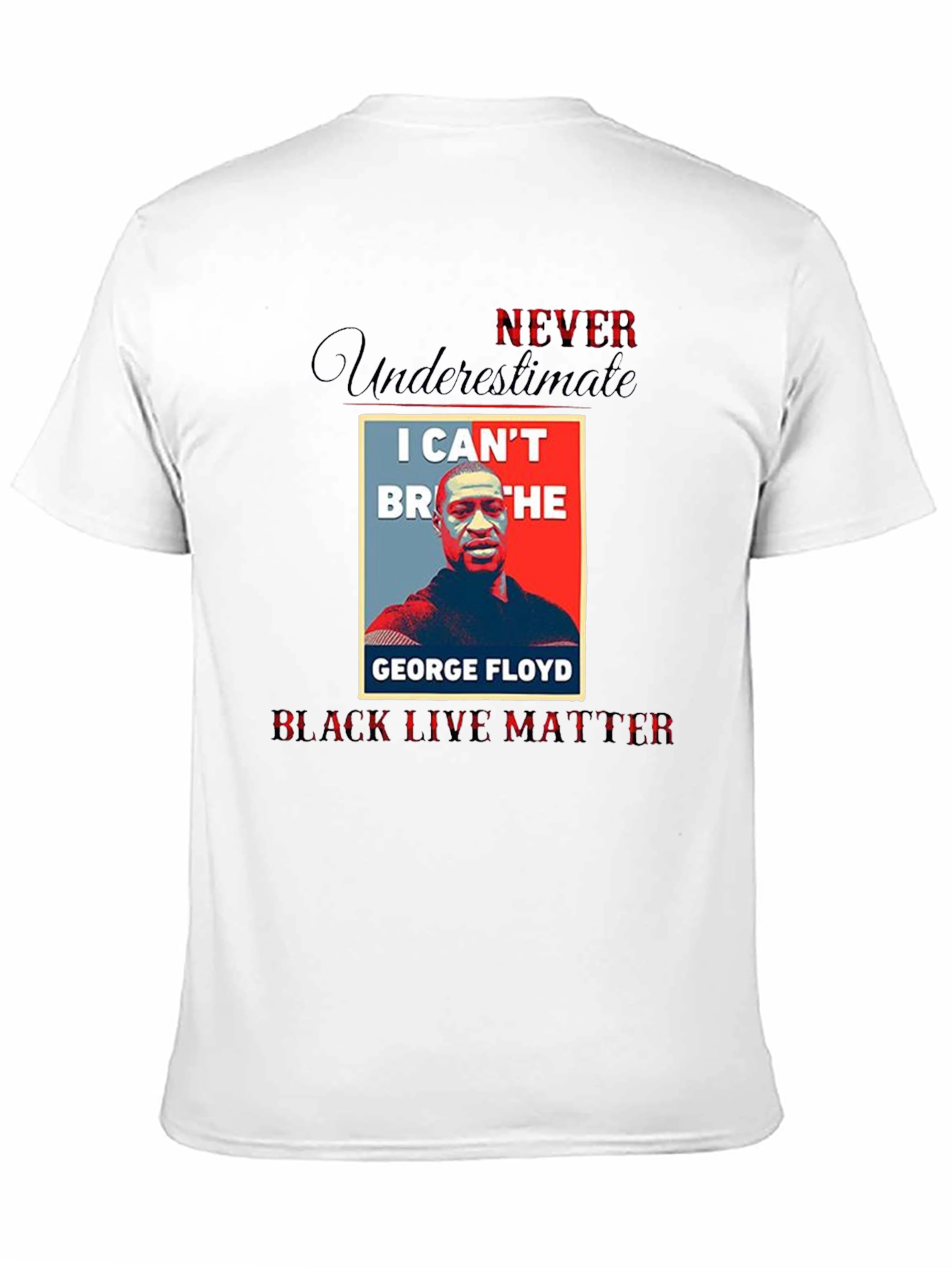 BLM George Floyd T-Shirt I Cant Breathe