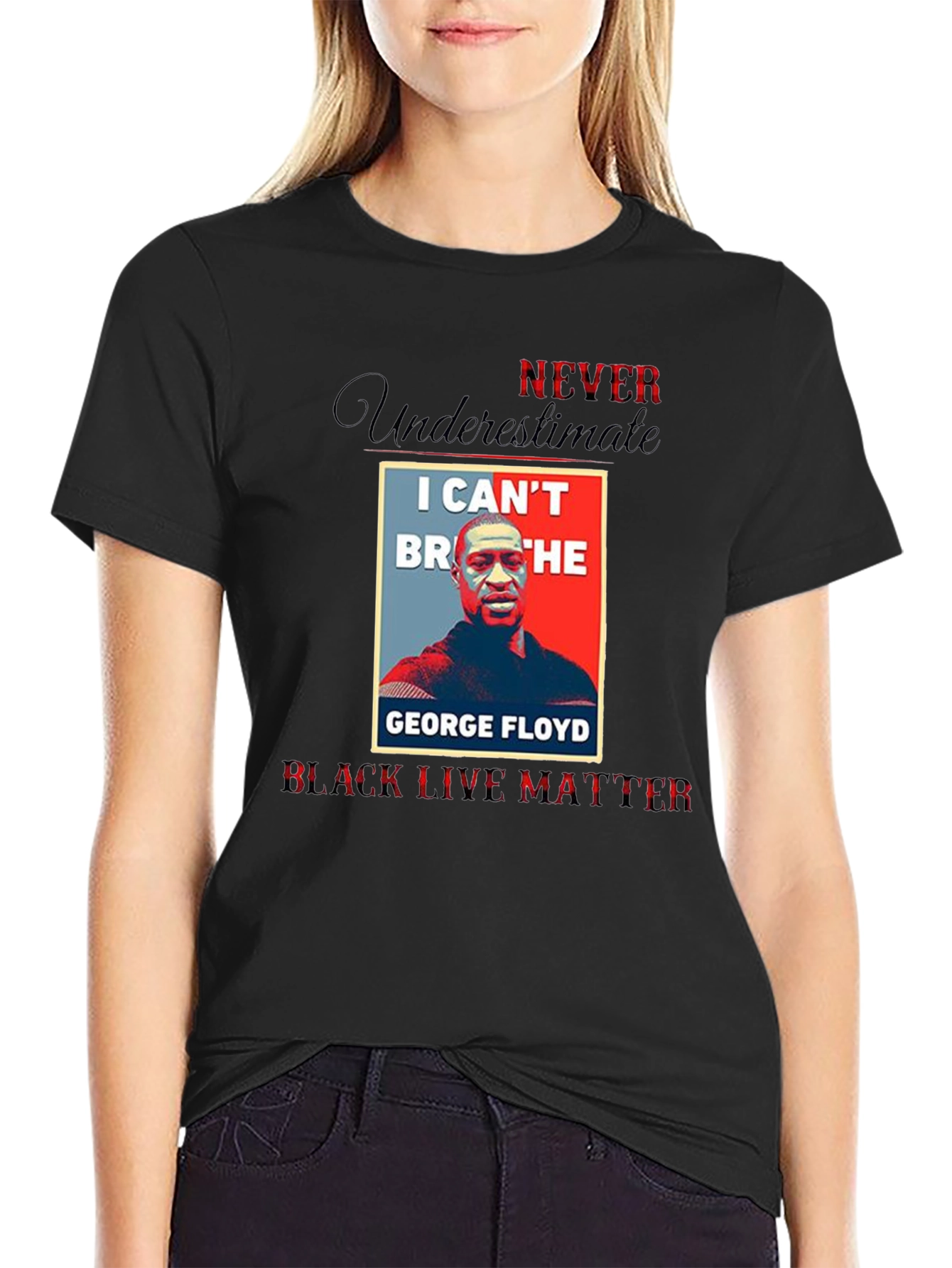 BLM George Floyd T-Shirt I Cant Breathe