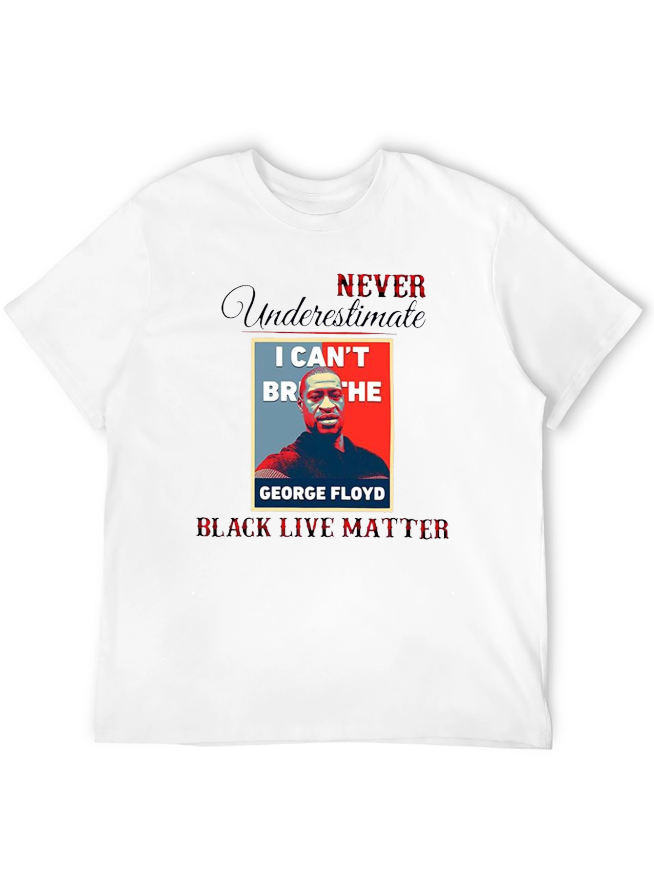 BLM George Floyd T-Shirt I Cant Breathe