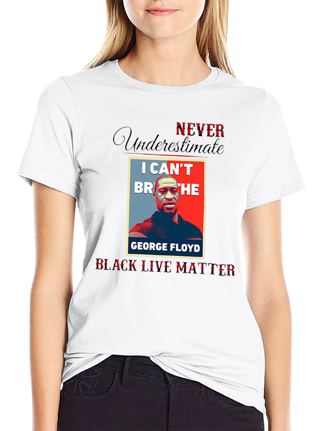 BLM George Floyd T-Shirt I Cant Breathe