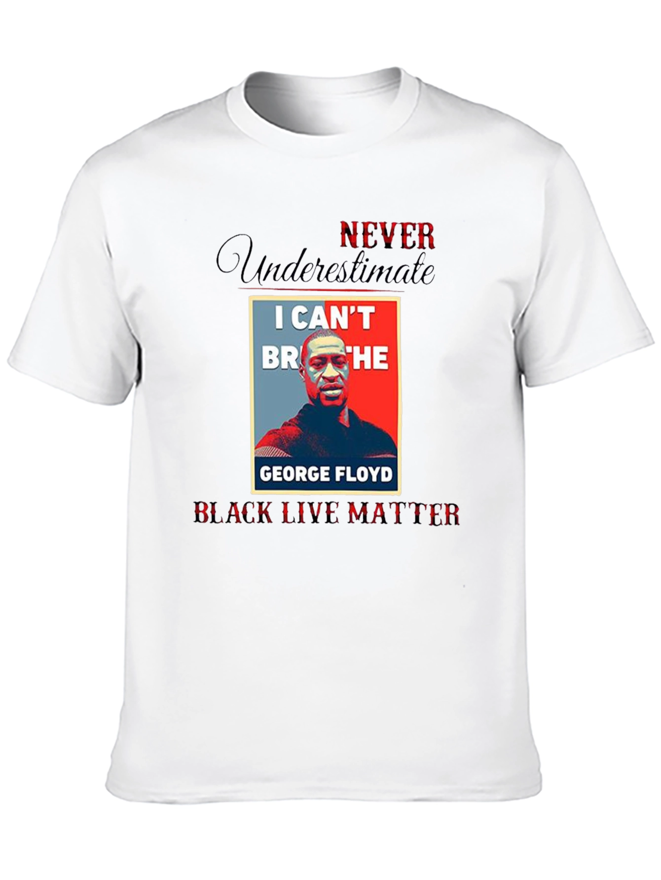 BLM George Floyd T-Shirt I Cant Breathe