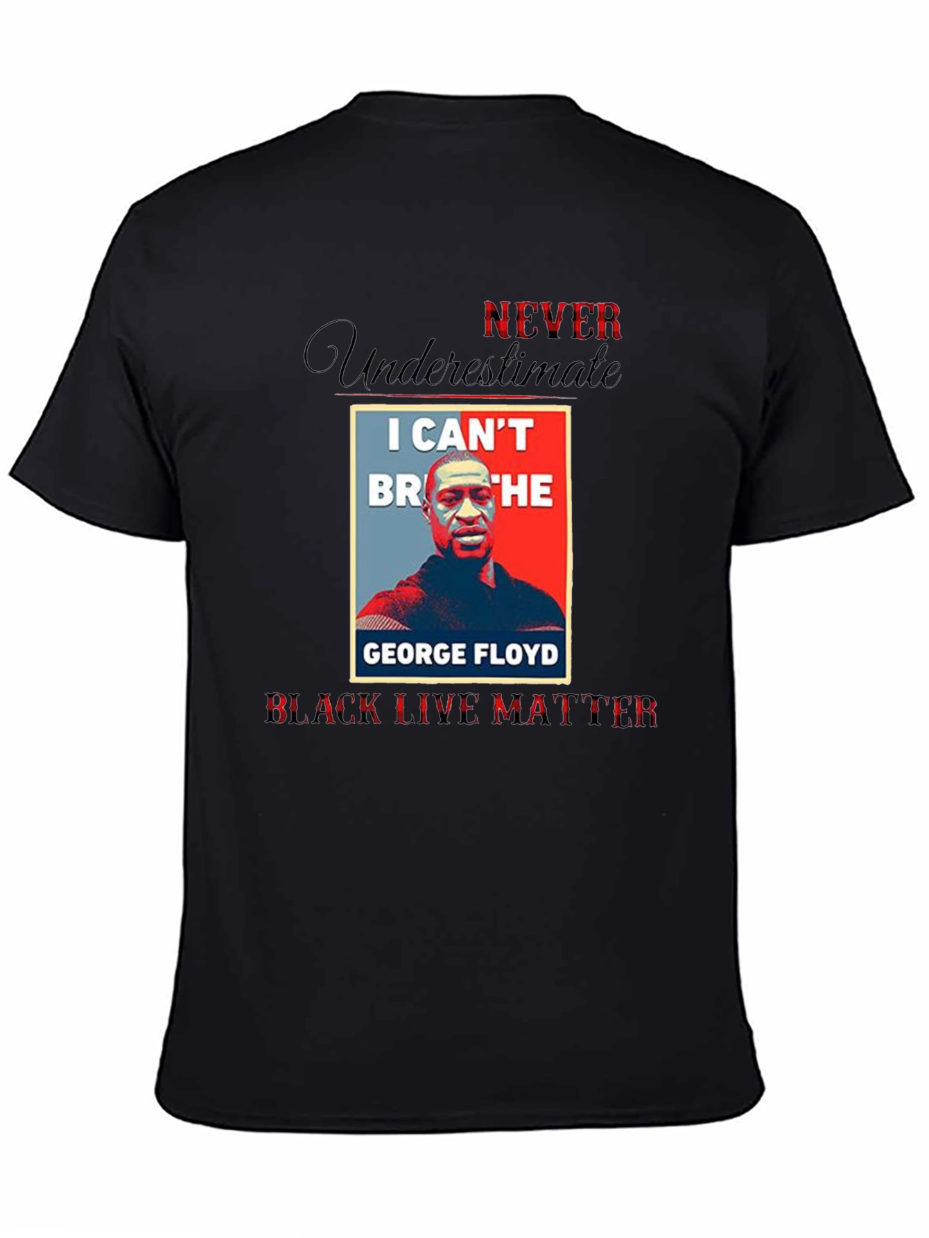 BLM George Floyd T-Shirt I Cant Breathe