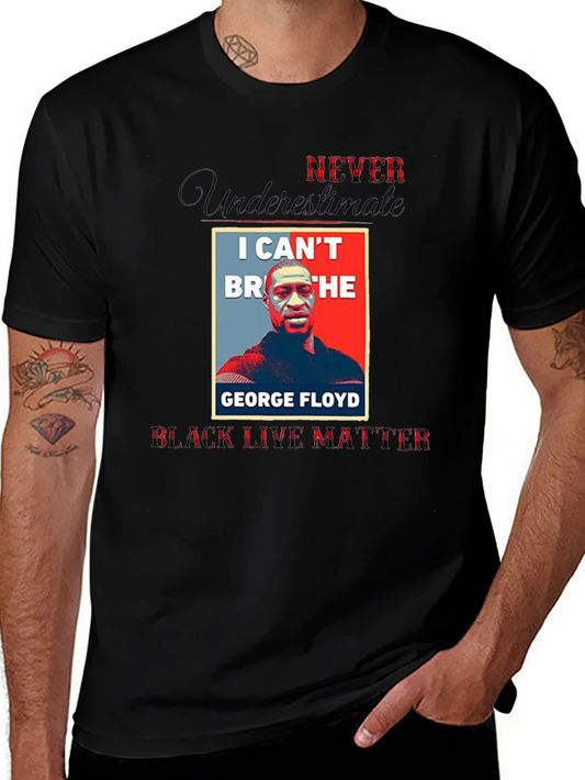 BLM George Floyd T-Shirt I Cant Breathe