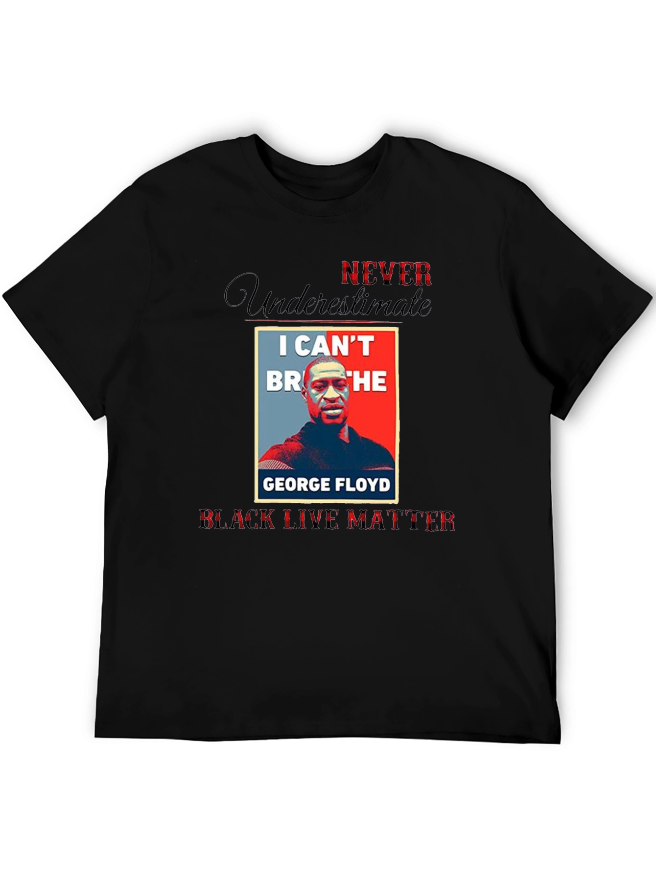 BLM George Floyd T-Shirt I Cant Breathe