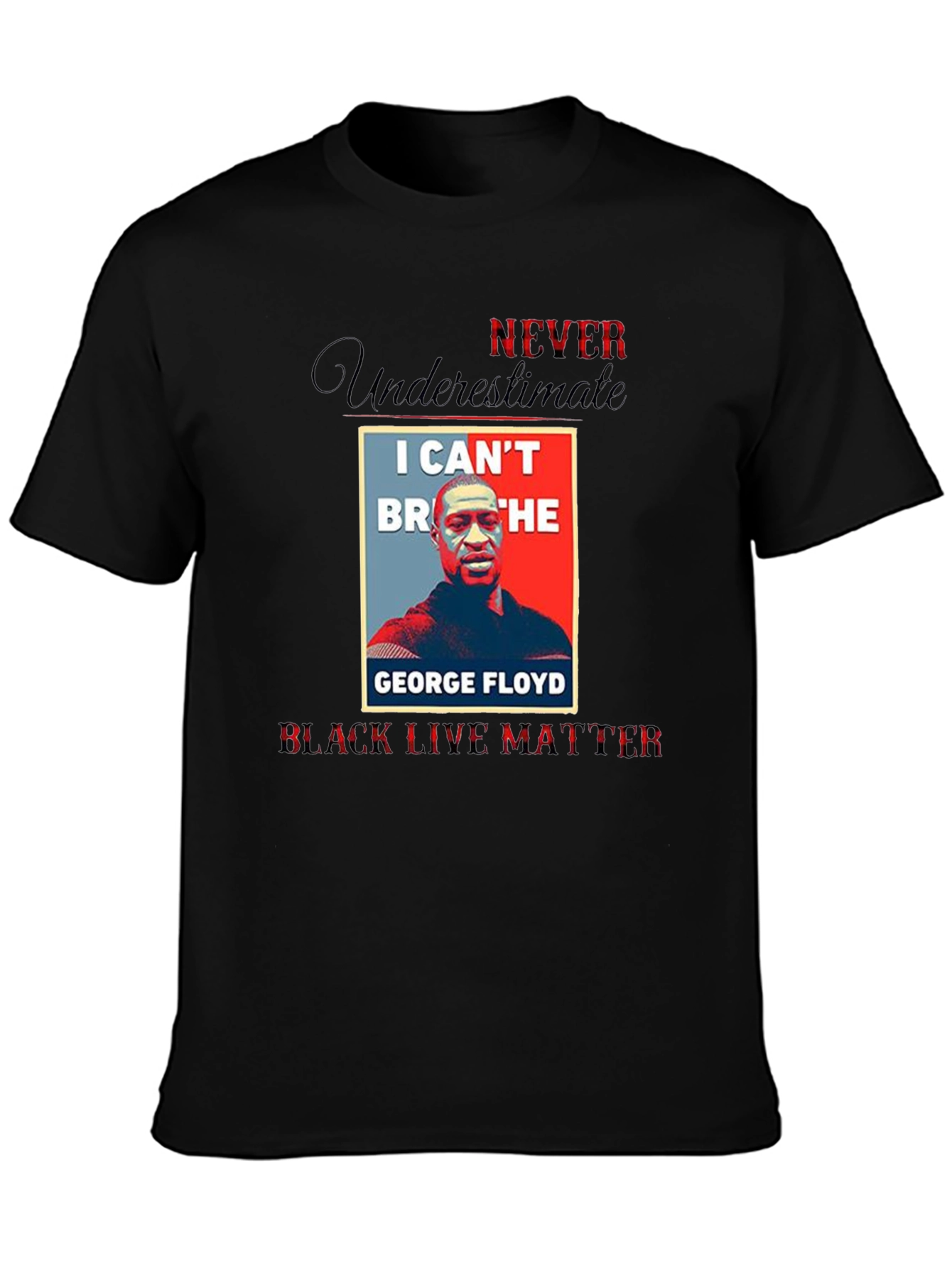 BLM George Floyd T-Shirt I Cant Breathe