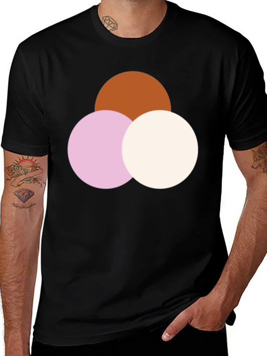 Geometric Circle T-Shirt - Modern Graphic Tee